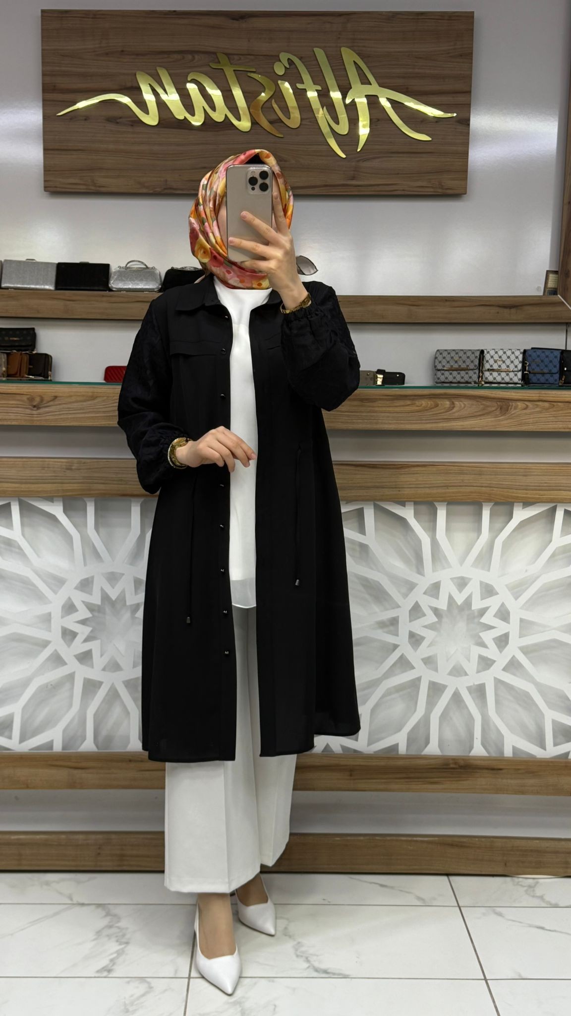 Yakma Jakar Garnili Bağlamalı Giy Çık Tunik SİYAH qtn 2944