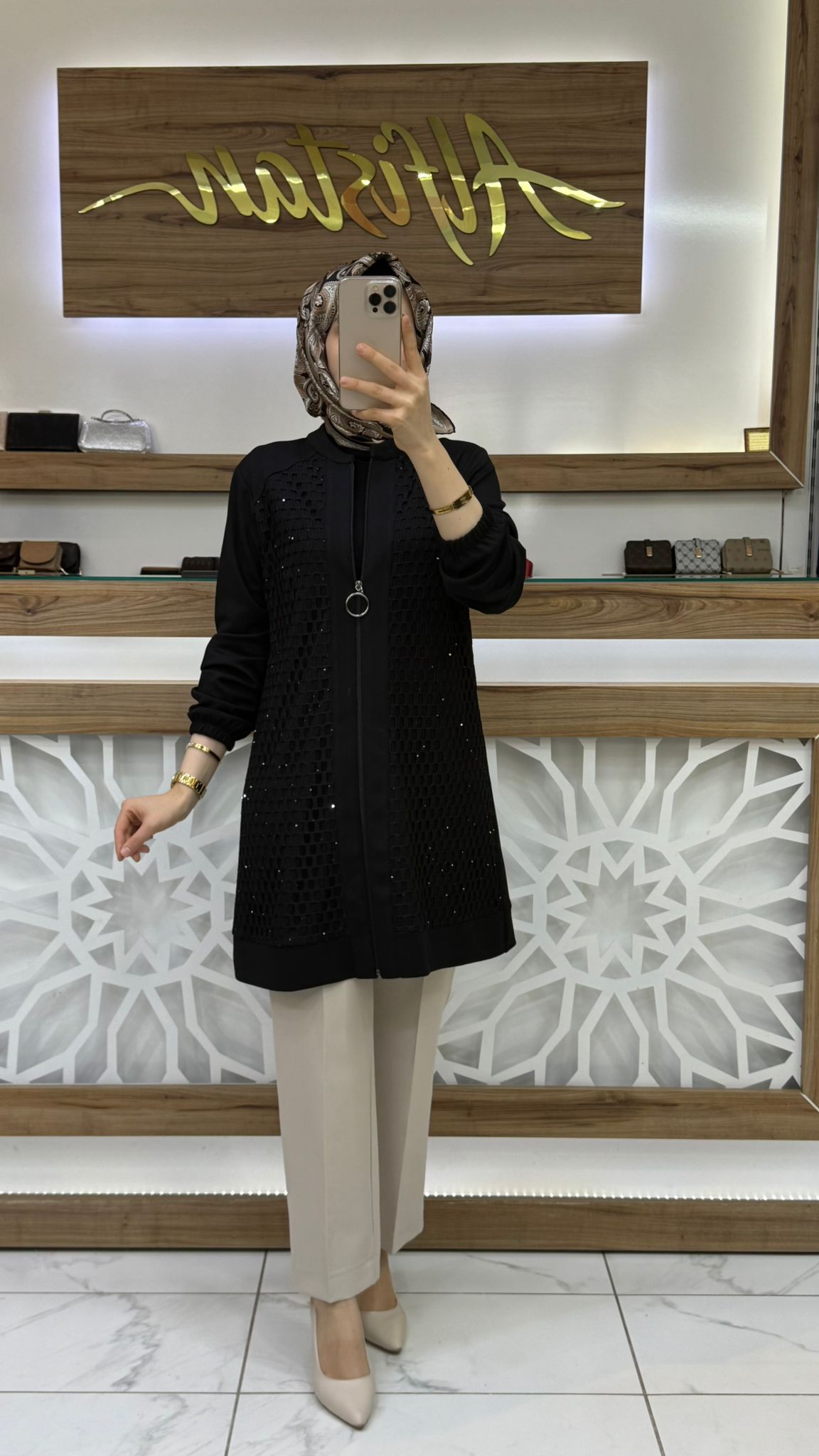  File Detaylı Kadın Ceket SİYAH haya A1651