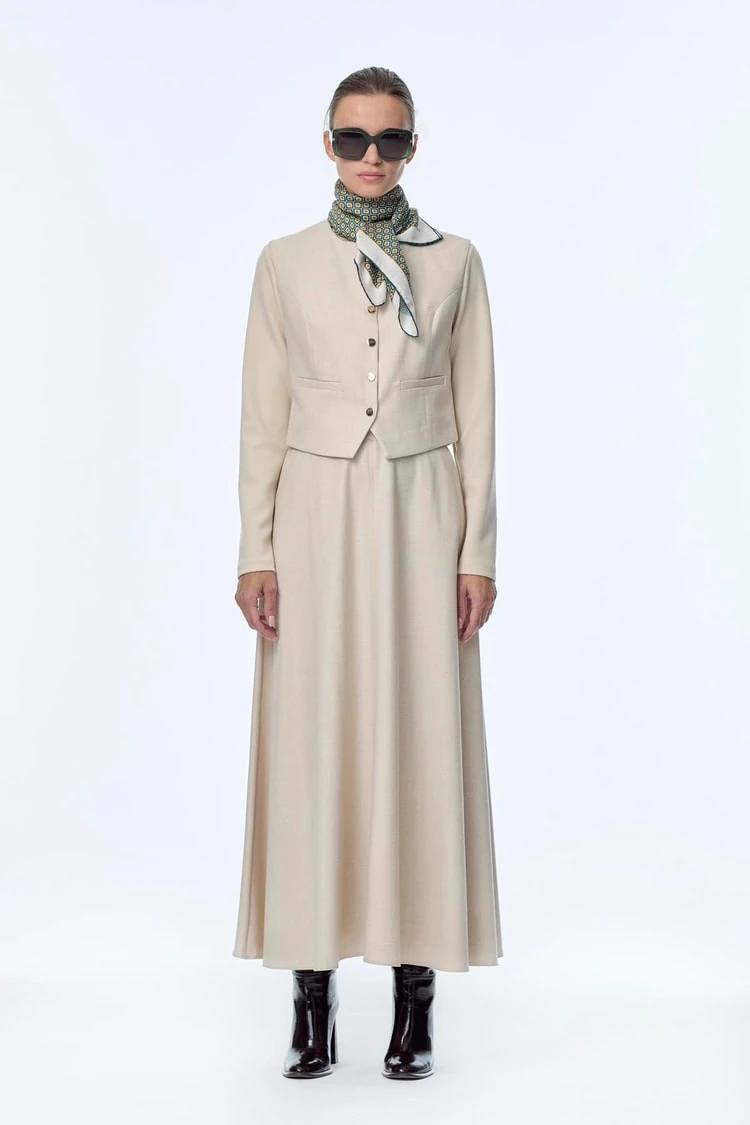 Anna Üçl Takım ZÜHRE TK-1355 - vanilya