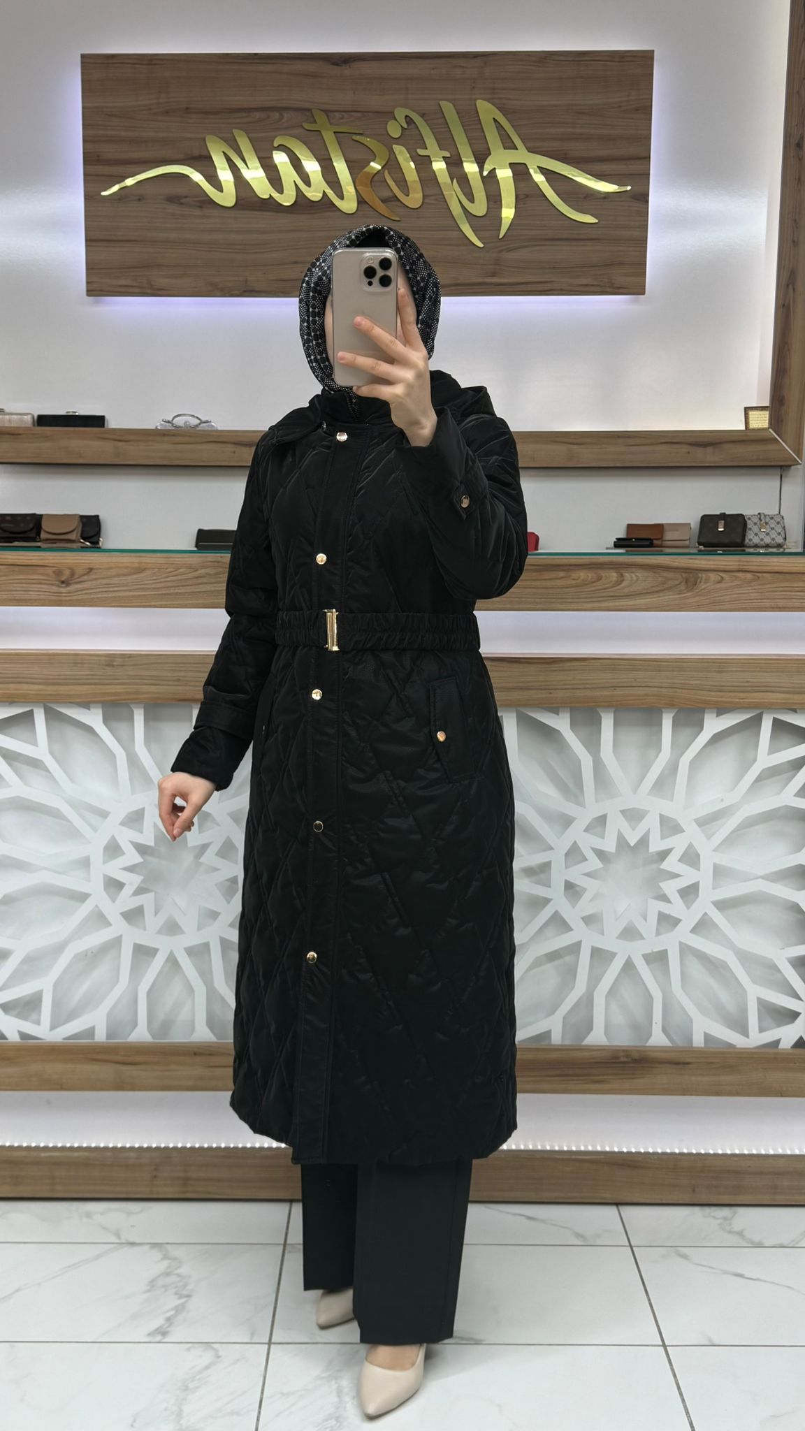 Beli Kemerli Kapitone Şişme Nova Kaban srm 1524