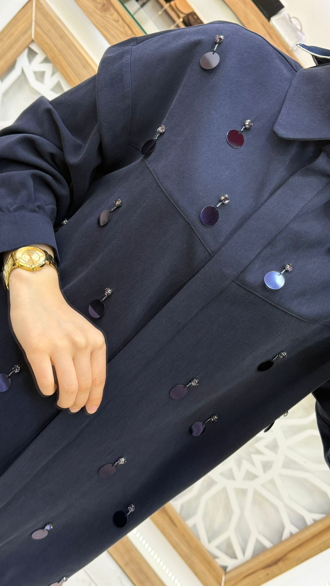 Pul ve Taş Detaylı Tensel Pantolonlu İkili Takım nuss 26K1131