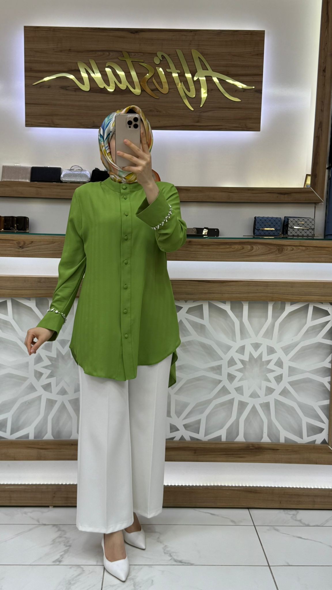 Qetenn Kolu Taşlı Tunik 2953 - benetton
