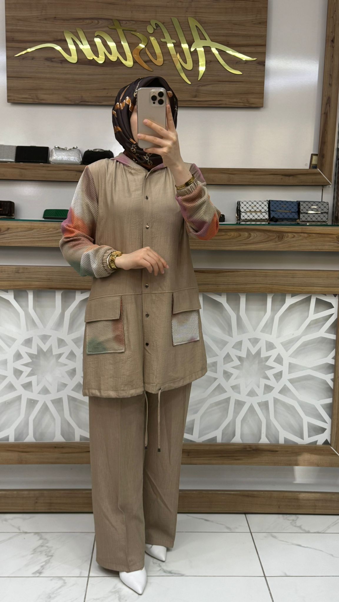 File Detaylı Pantolonlu İkili Takım çnrö 2051
