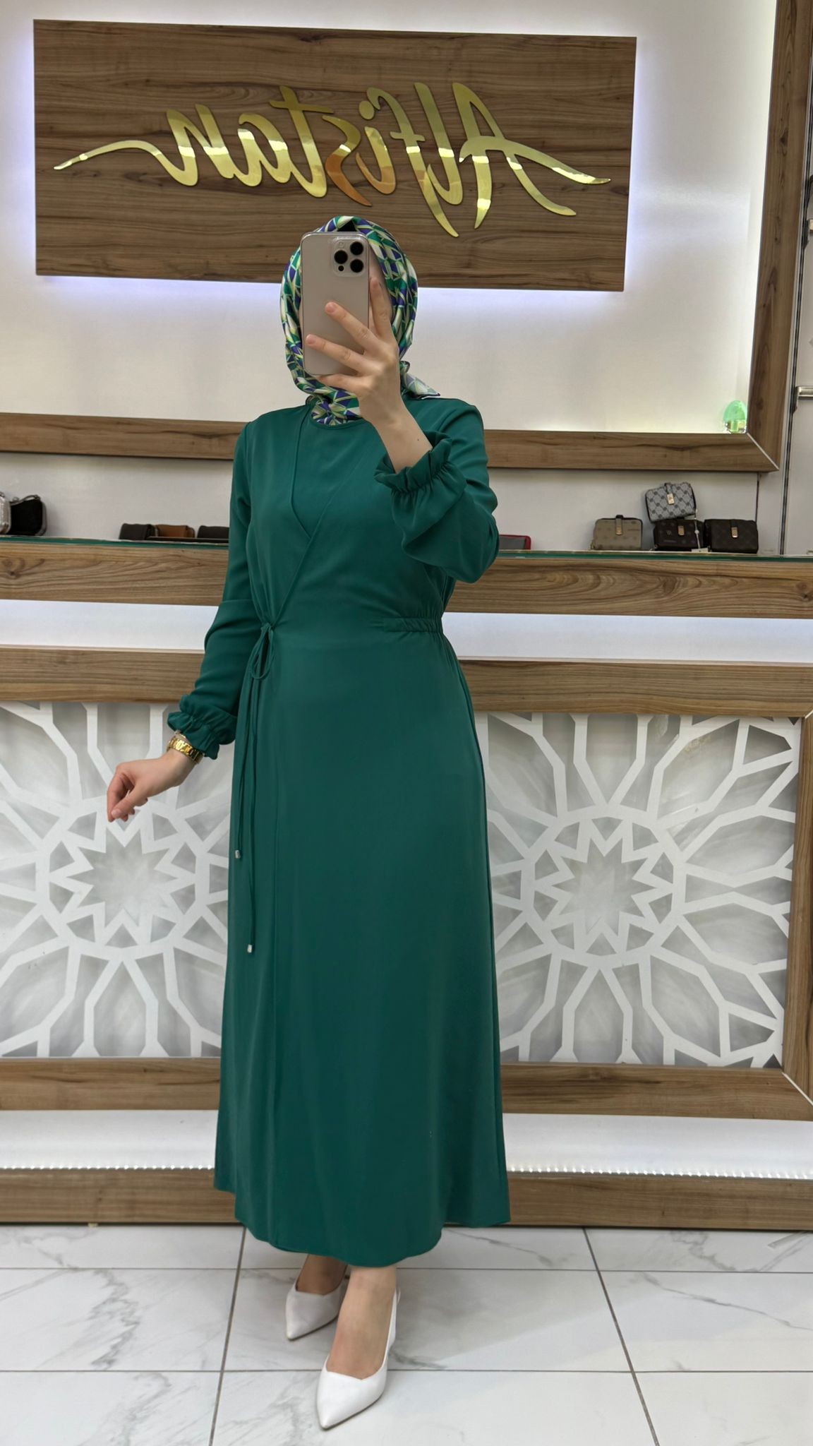 Bağlamalı Kadın Tesettür Elbise armn 25YT944 