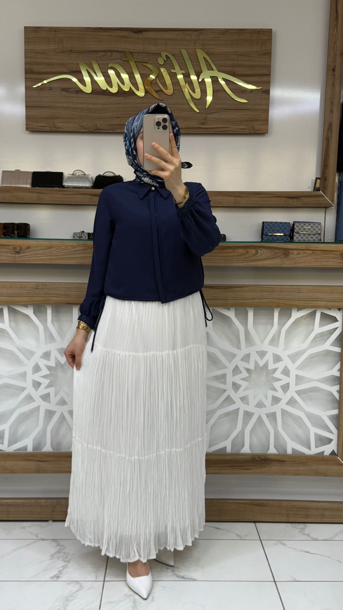 Şifon Astarlı Bürümcük Etek yrş 3334