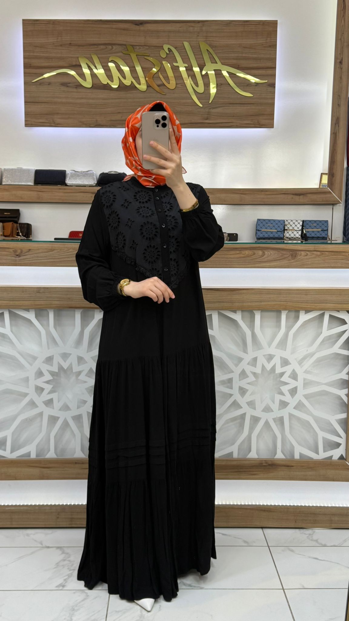 Fisto Detaylı Viskon Elbise 438