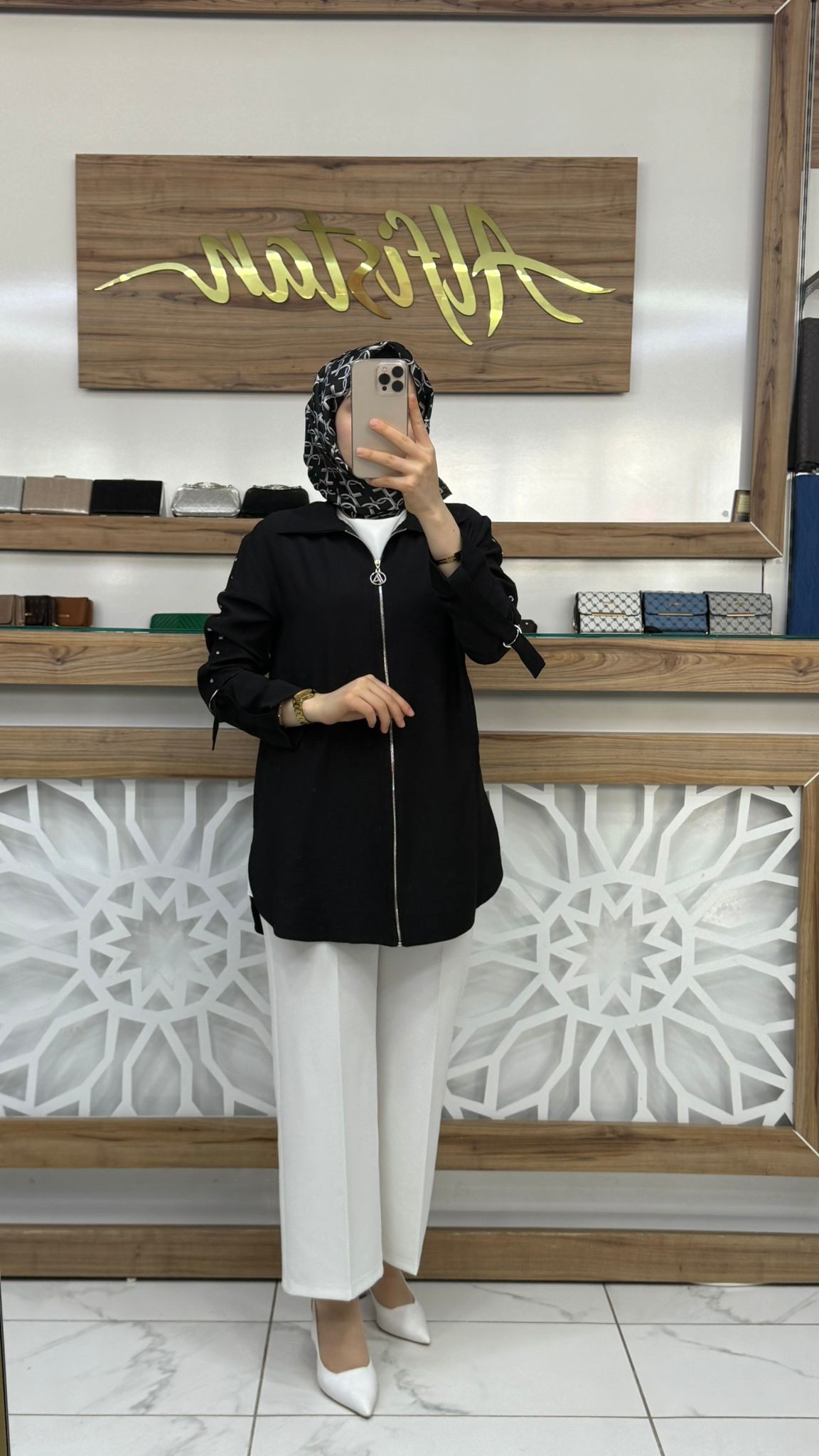 Kol Taşlı Ceket armn 25YT573 - SİYAH