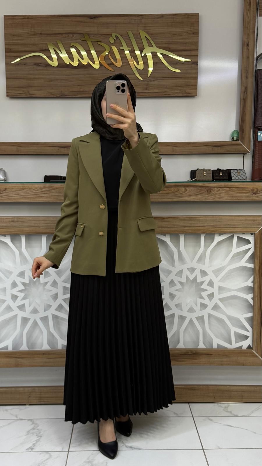 Armine Trend Ceket 25KT520 - haki