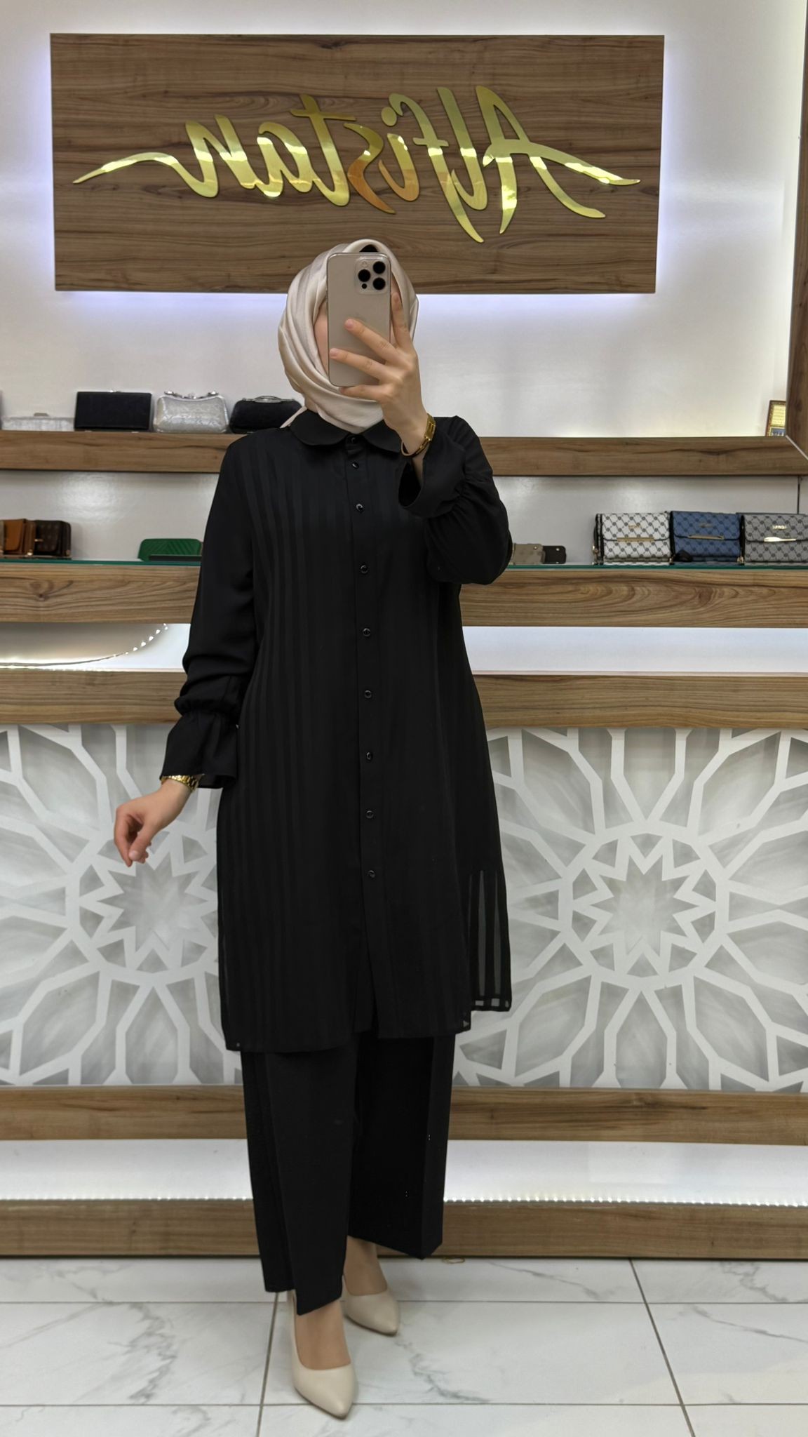 Qetenn Şifon Garnili Tunik 2951