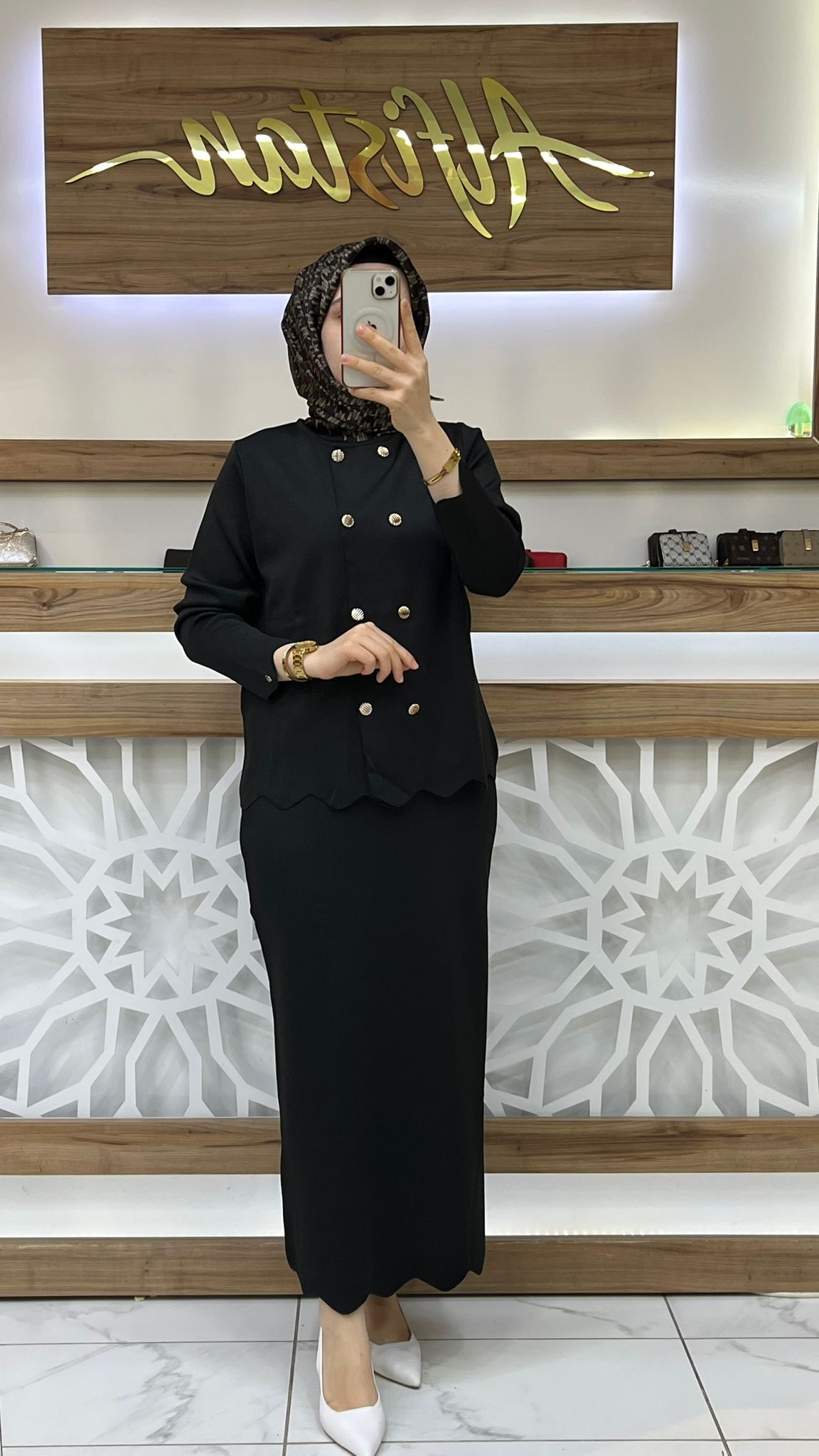 Çift Düğmeli Etekli Takım armn 25YTD6118