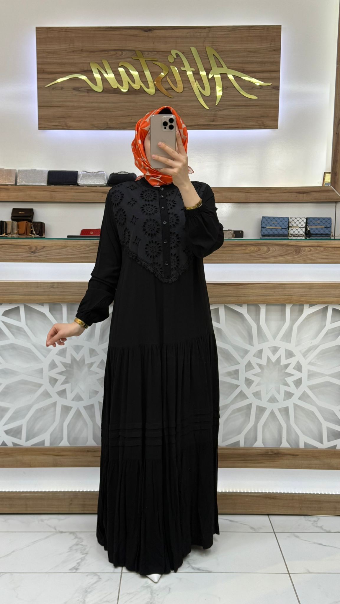 Fisto Detaylı Viskon Elbise 438