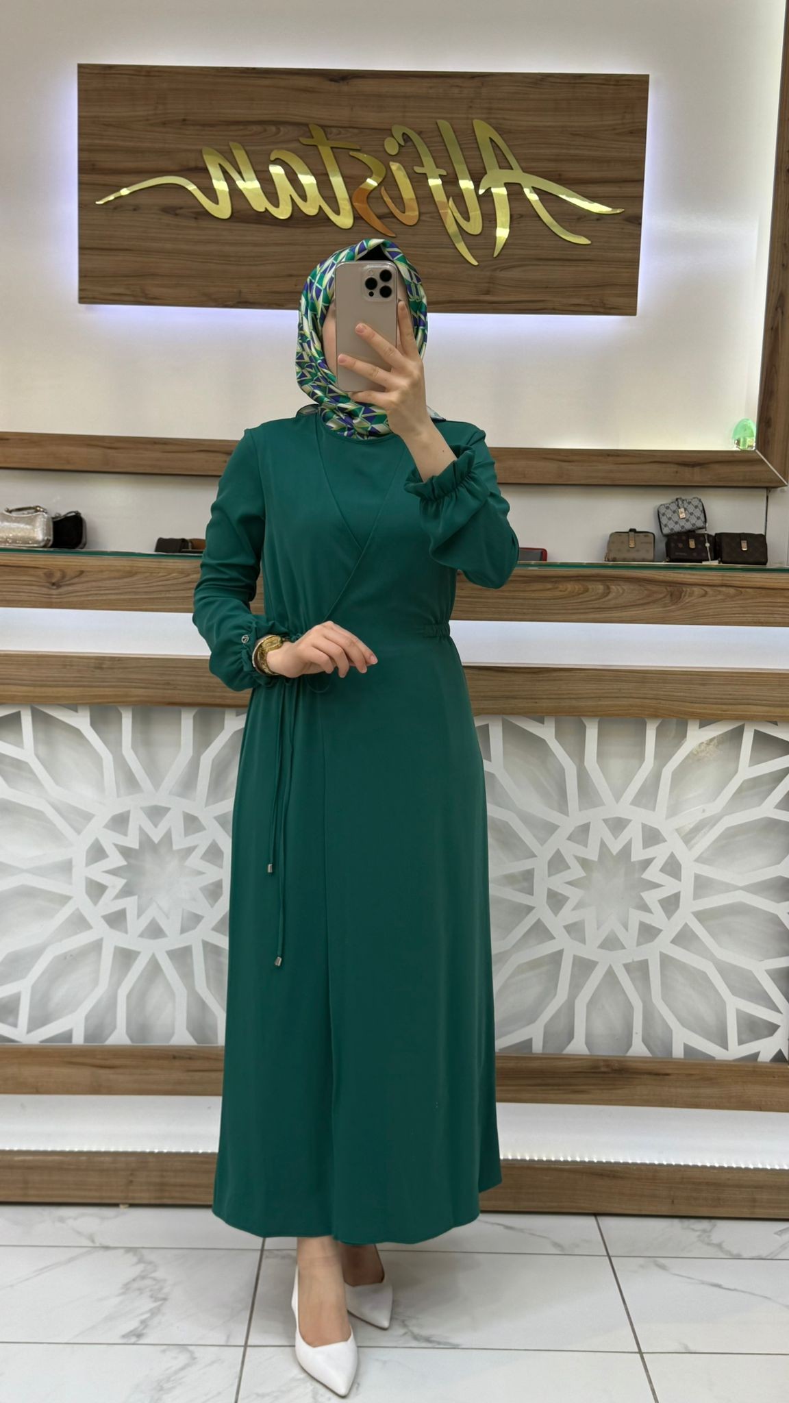 Bağlamalı Kadın Tesettür Elbise armn 25YT944 