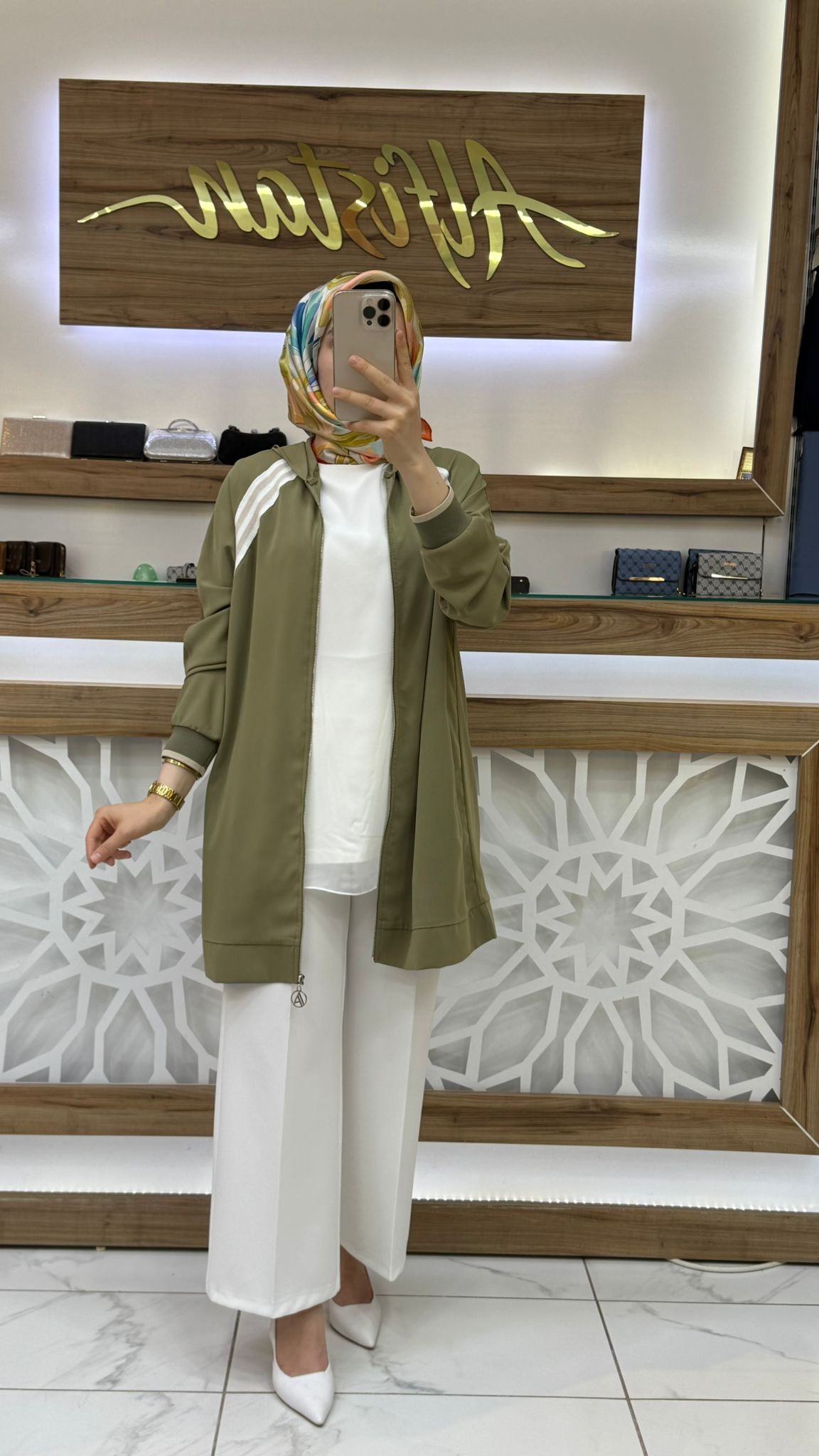 Armine Trend RİBANALI CEKET 25YT409 - haki