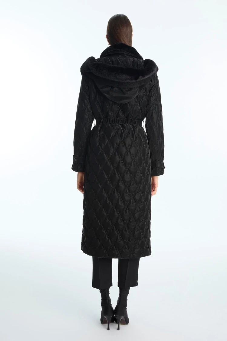 Kürk Yaka Kapitone Mont ZÜHRE 13867