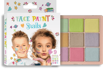 Snails Yüz Boyama Paleti - Pastel Renkler