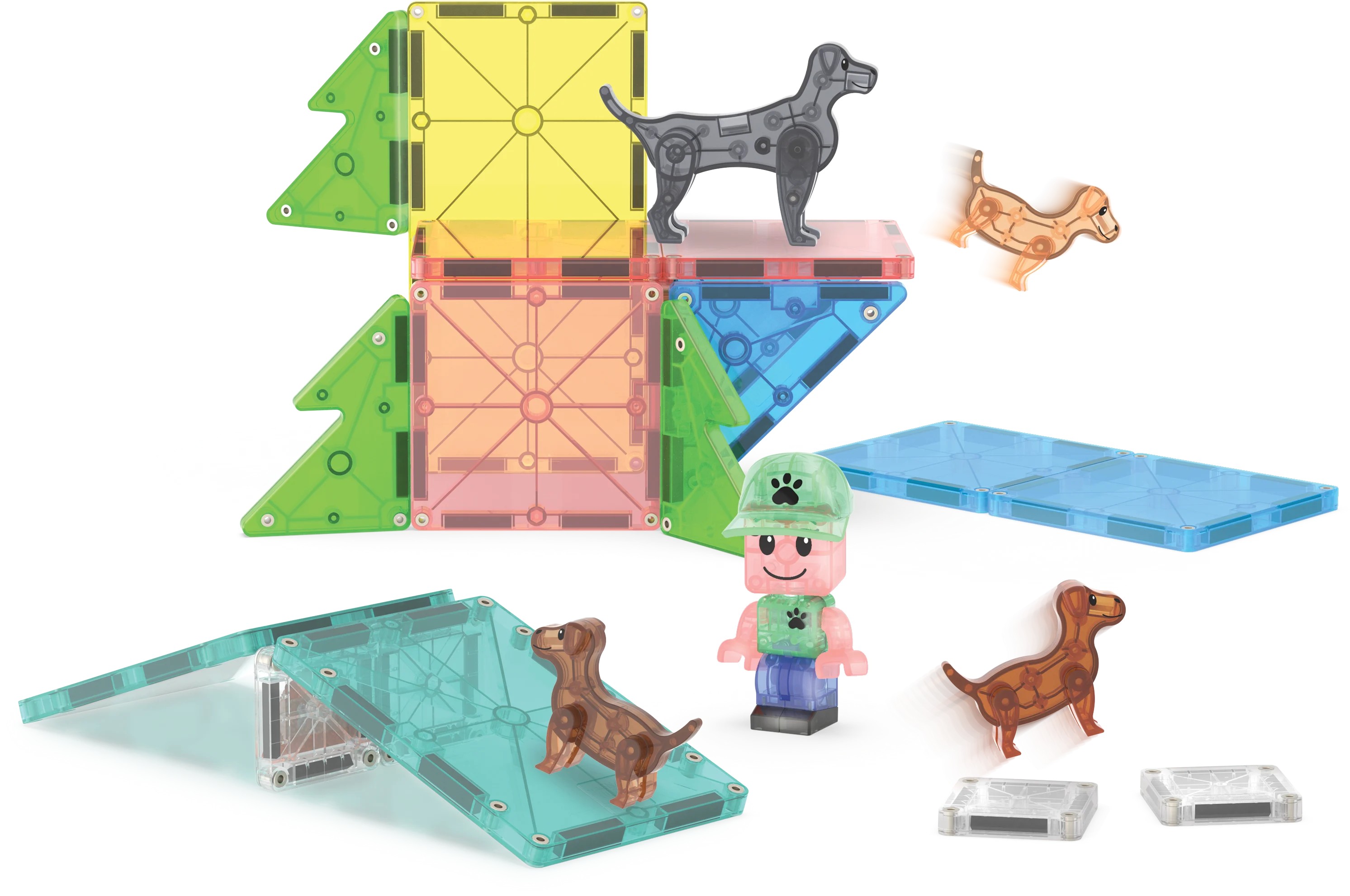 Magna-Tiles - Puppy Park - 27 Parça
