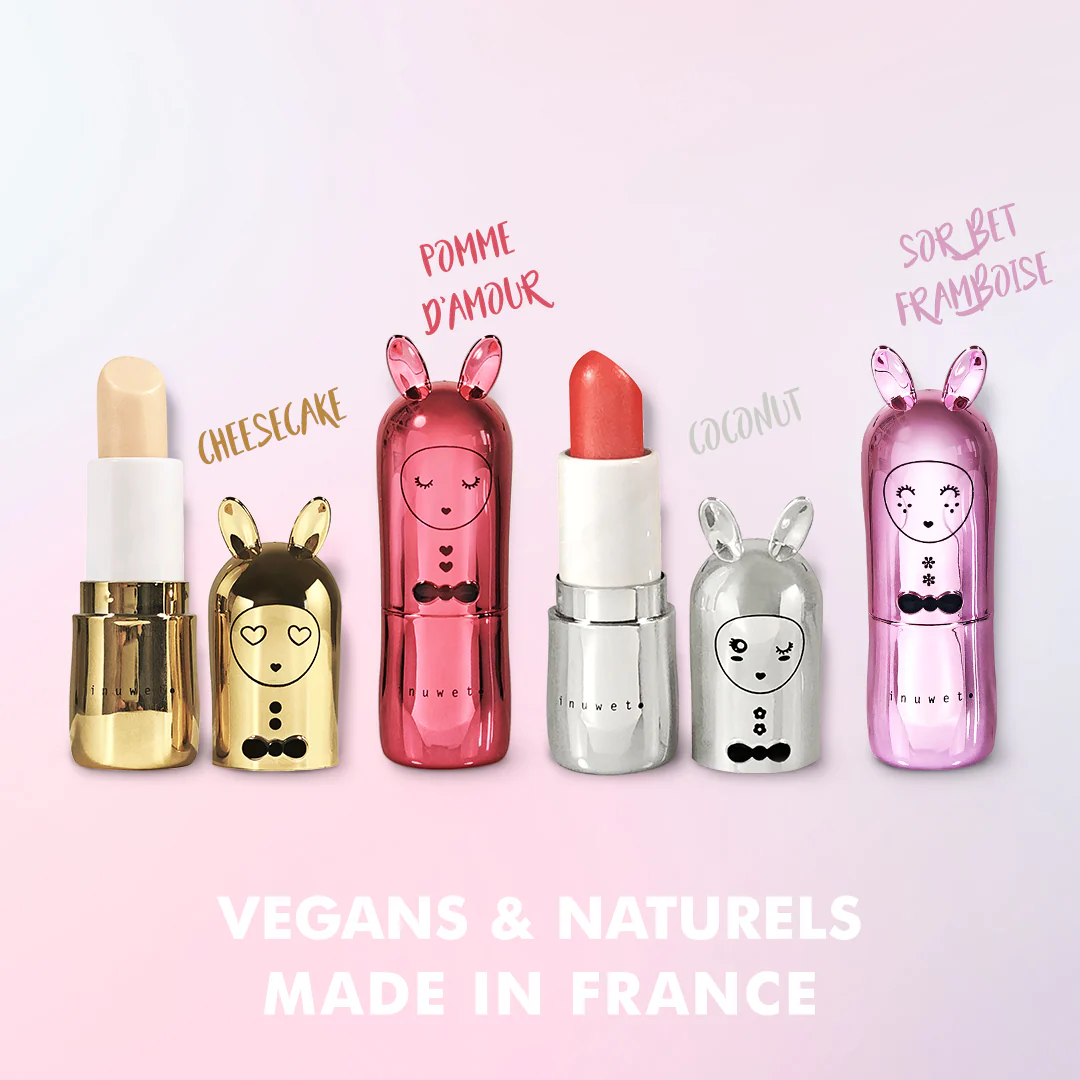 Inuwet Metal Gövdeli Vegan Dudak Nemlendiricisi Frambuaz Sorbe Aromalı