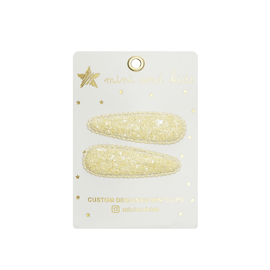 Mini & Kids - Mini Klips Toka - Glitter Yellow