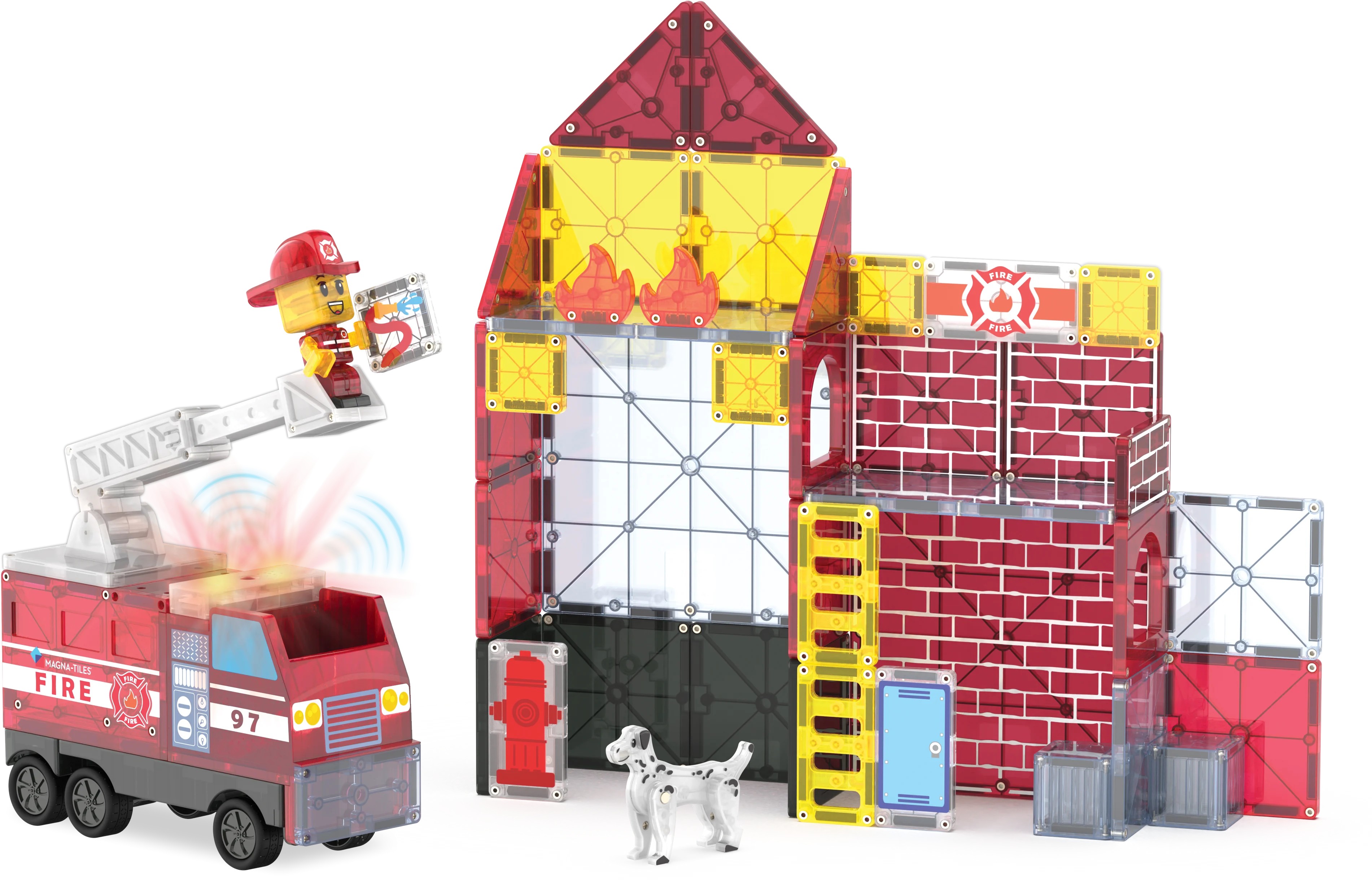 Magna-Tiles - Fire Station -İtfaiye - 50 Parça