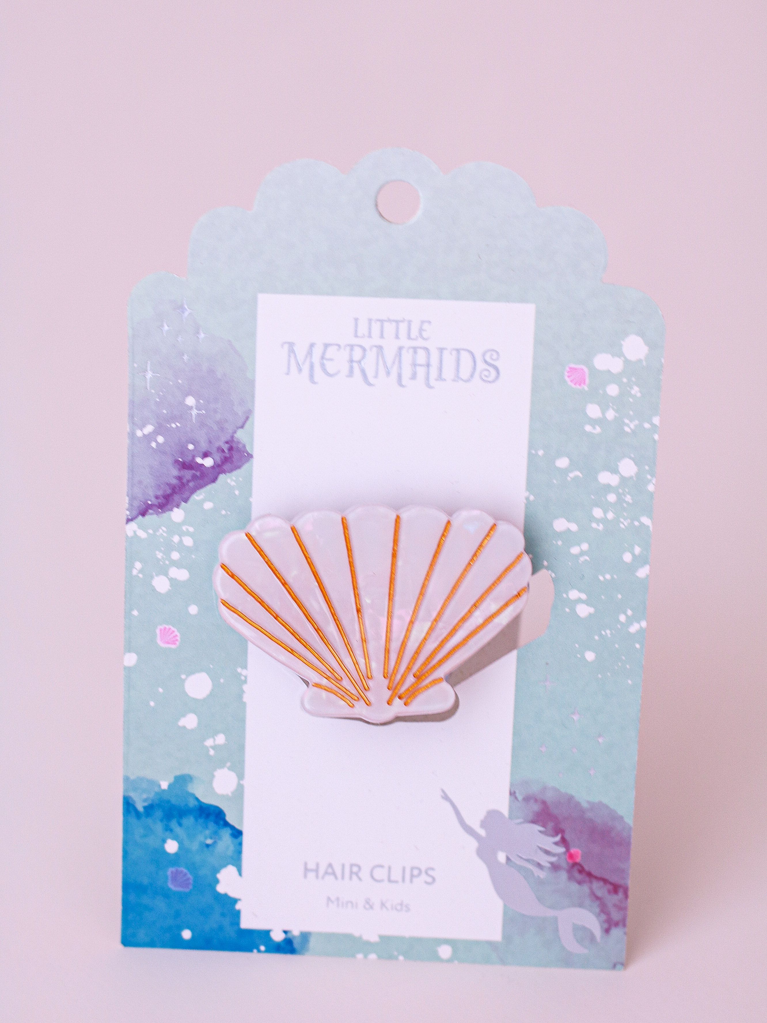 Little Mermaids Hair Clips Large - Hologram