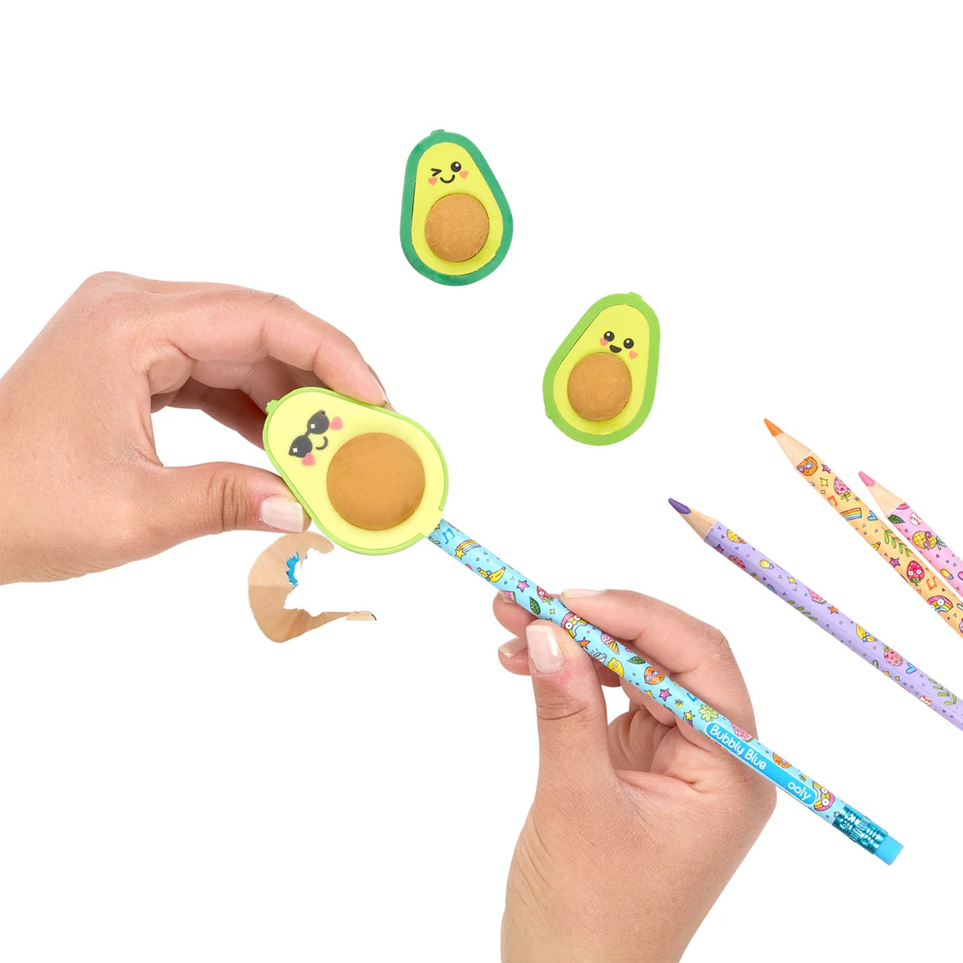 Ooly Avocado Love Silgi & Kalemtıraş 3’lü Set