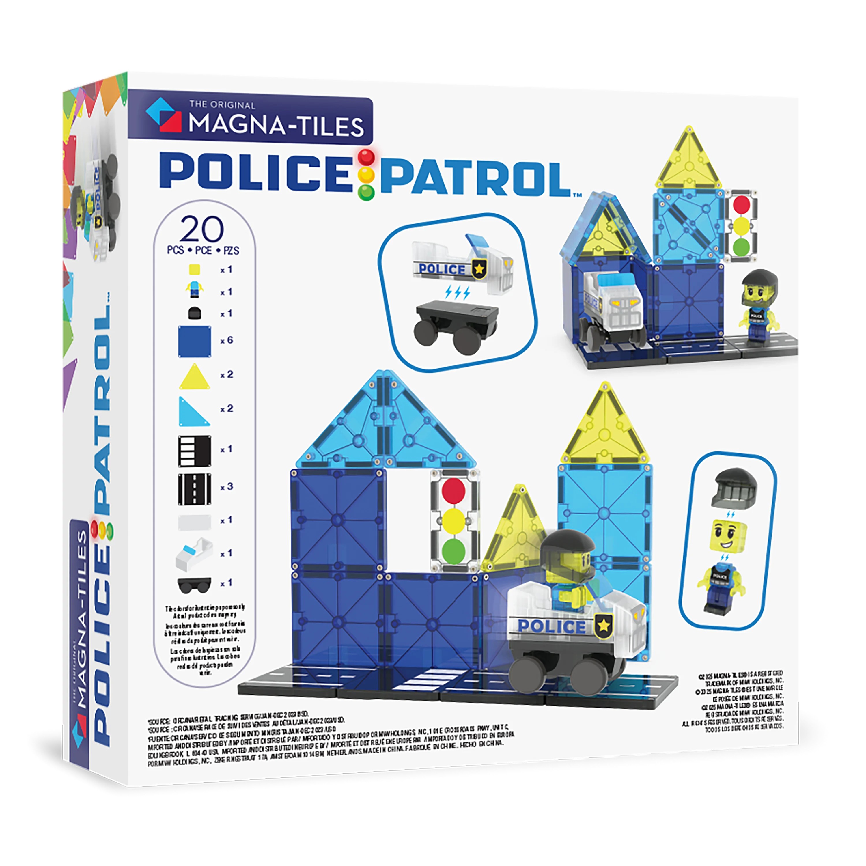 Magnta-Tiles - Police Patrol - 20 Parça