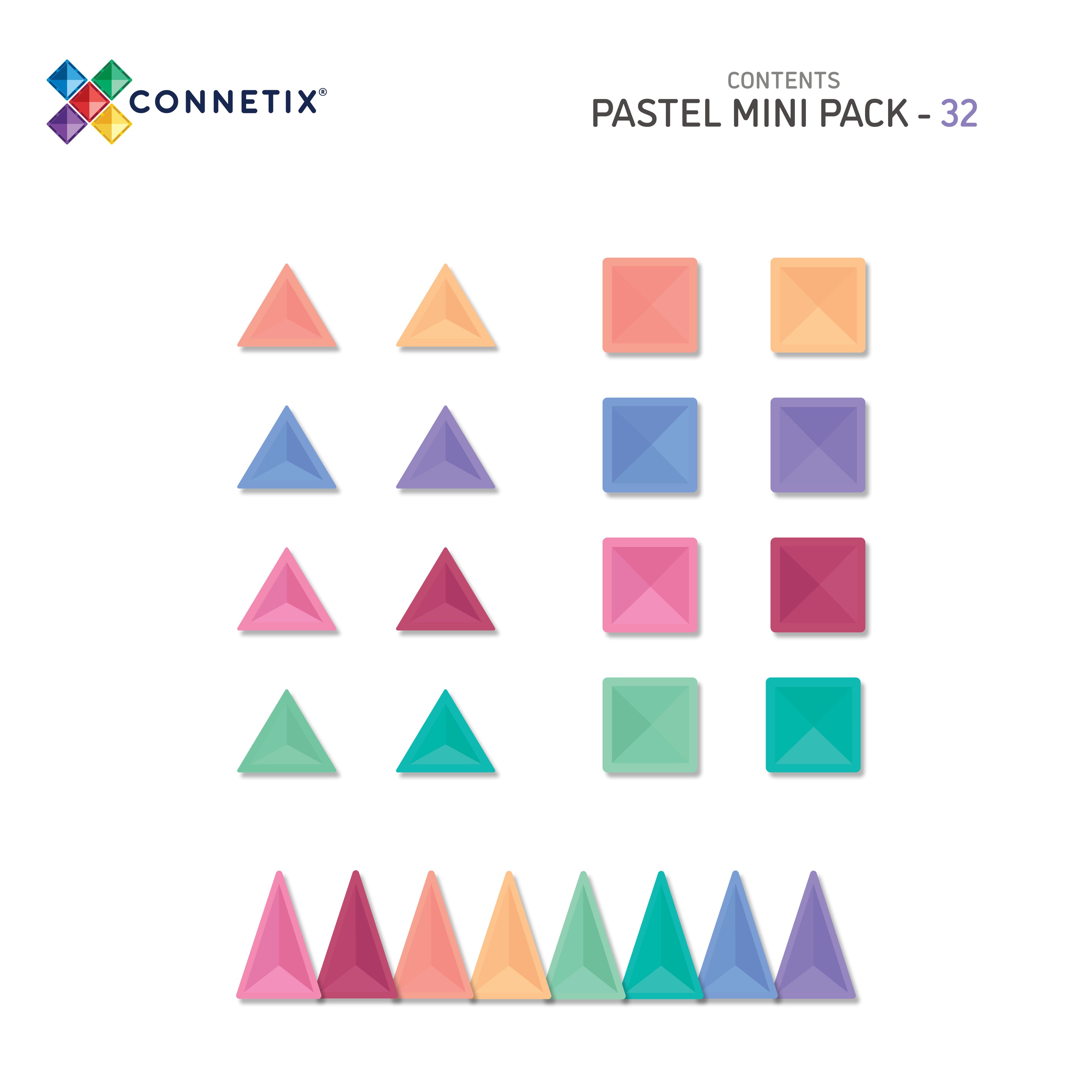 Connetix - Pastel Mini Set 32 Parça
