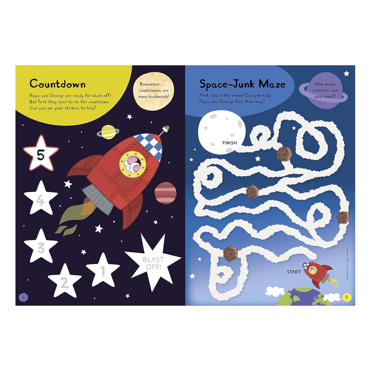 Peppa Pig: Peppa in Space Sticker Activity Book