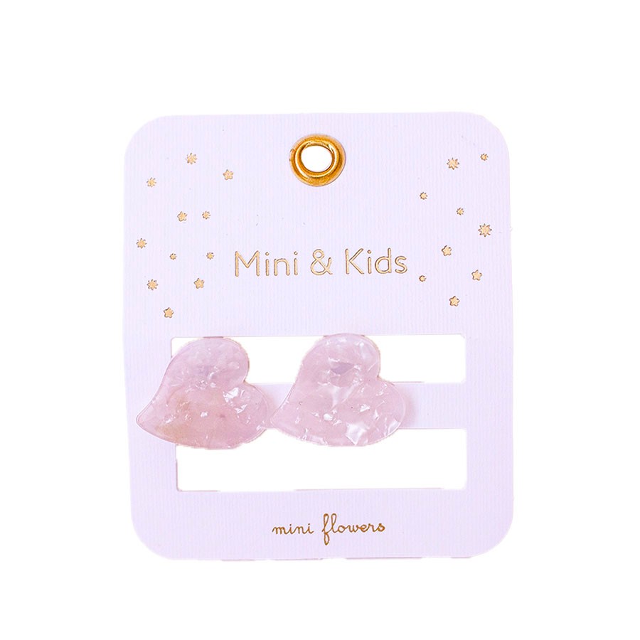 Mini & Kids - Mini Kalp Kemik Toka - Beyaz