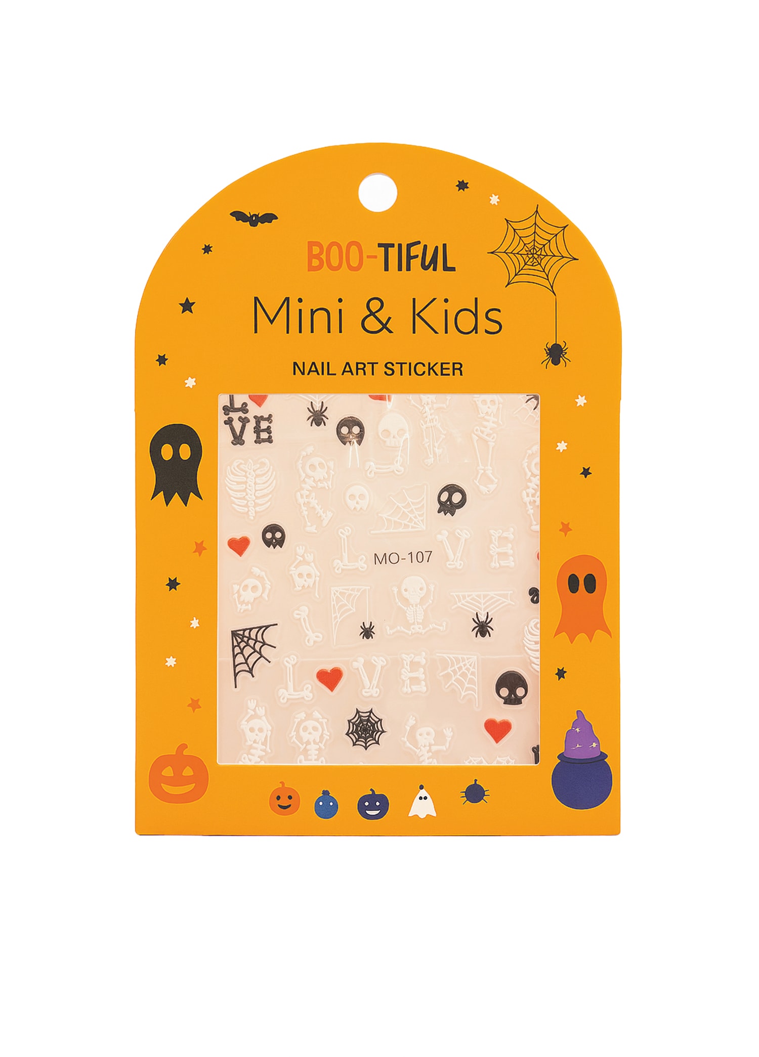 Mini & Kids Nail Sticker Halloween - Skeleton