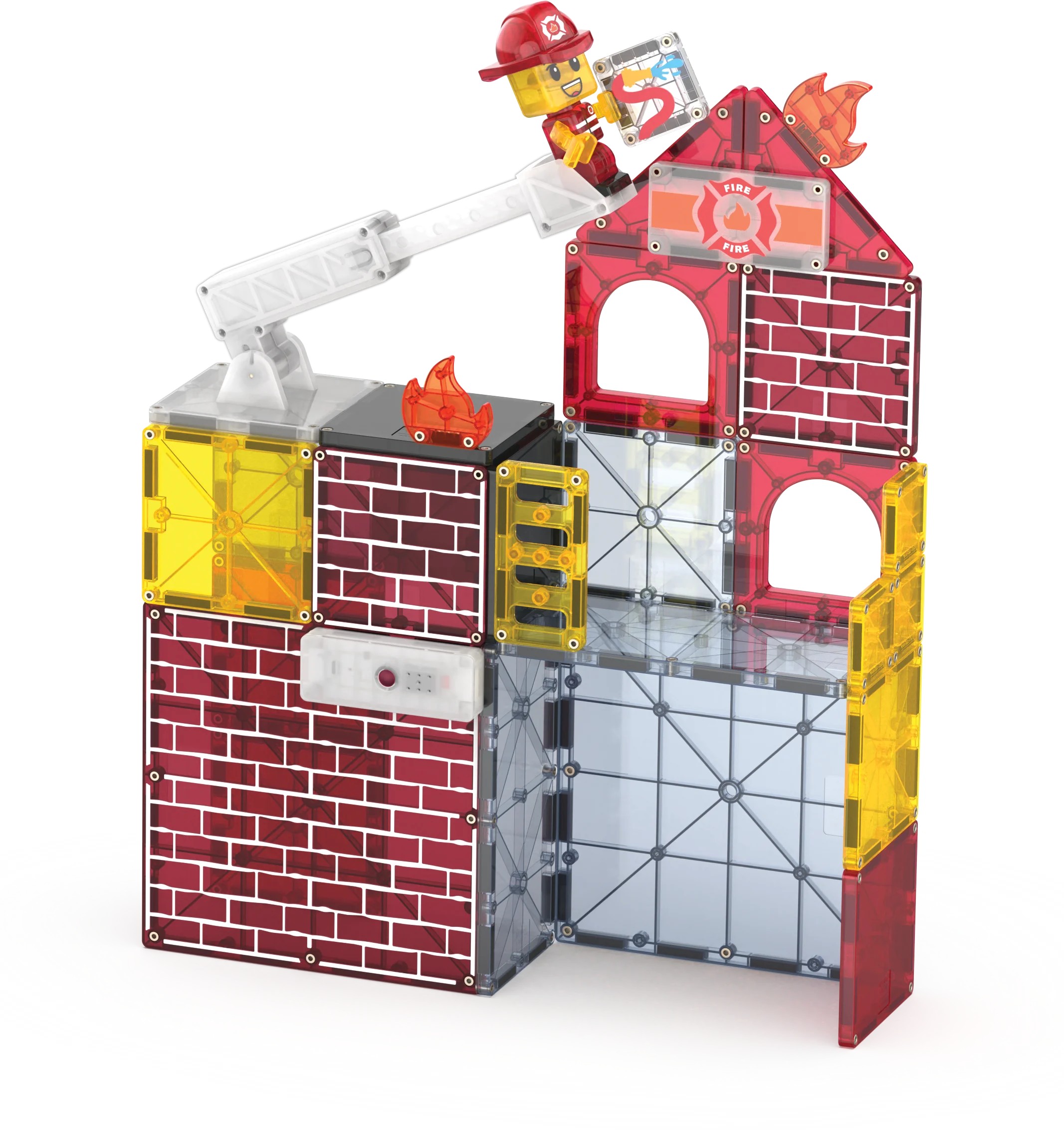 Magna-Tiles - Fire Station -İtfaiye - 50 Parça