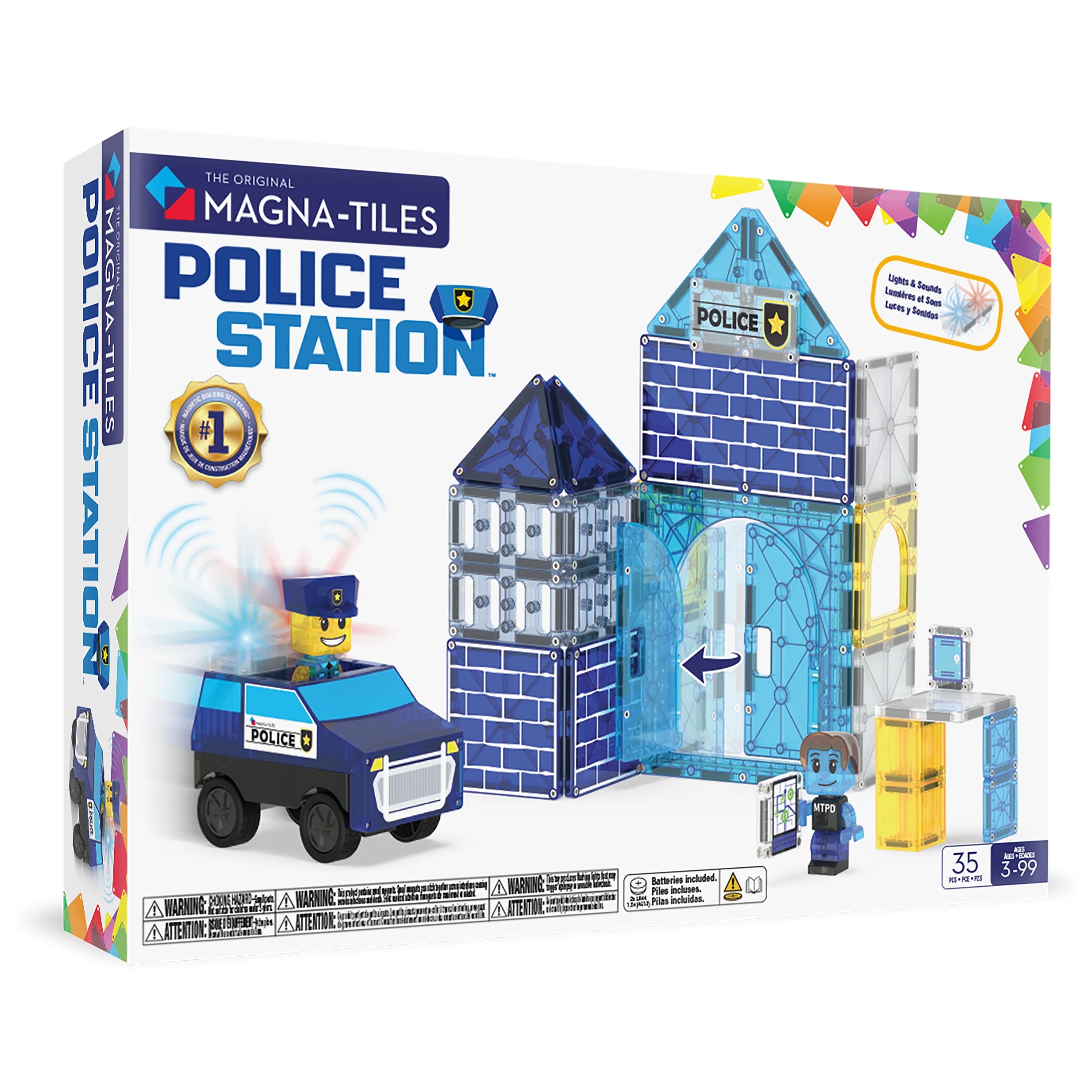 Magnta- Tiles - Police Station - 35 Parça