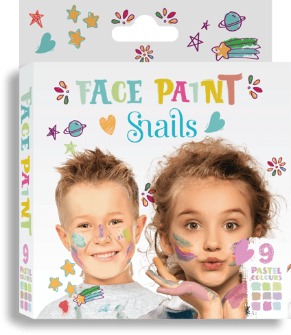 Snails Yüz Boyama Paleti - Pastel Renkler