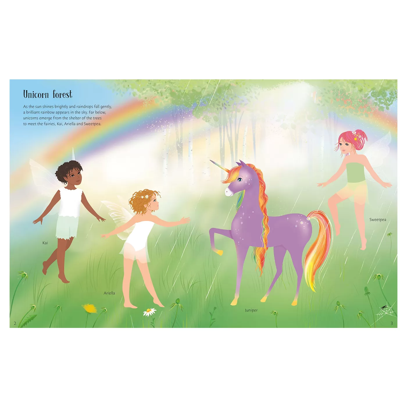 Sticker Dolly Dressing Rainbow Unicorns