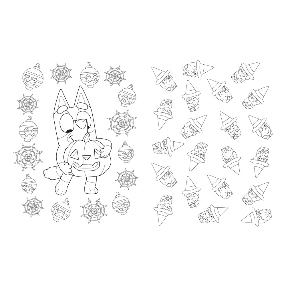 Bluey: Hooray, It's Halloween!: A Coloring Book