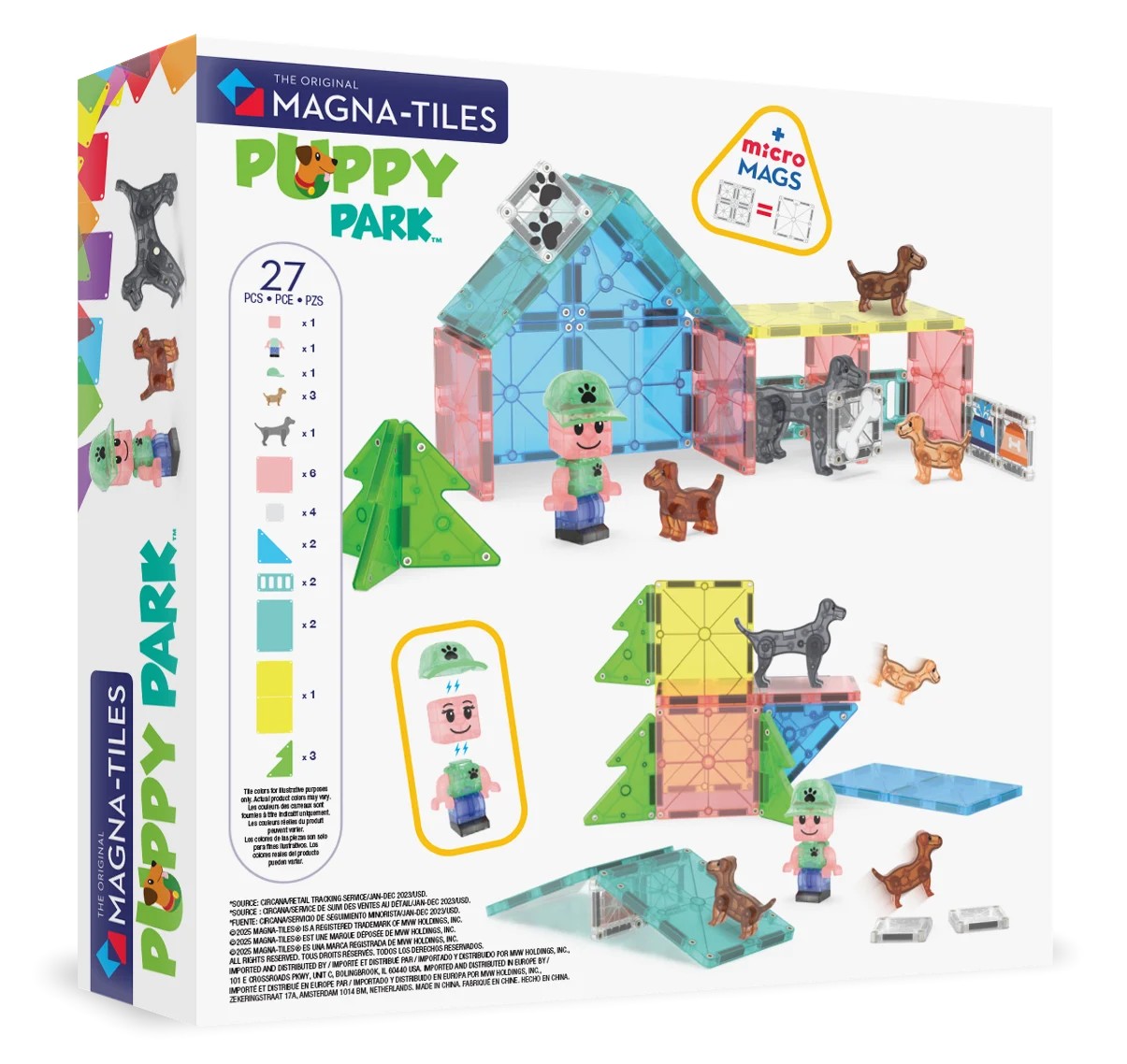 Magna-Tiles - Puppy Park - 27 Parça