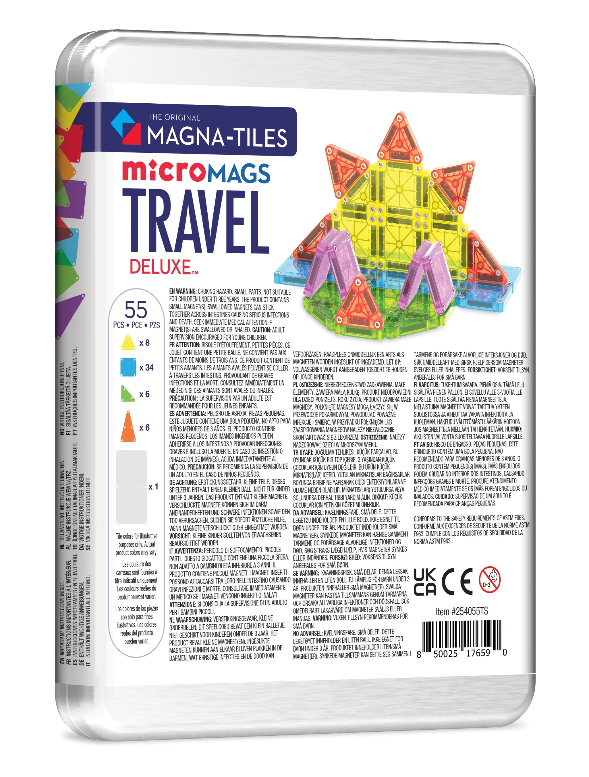 Magna-Tiles - Travel Set - Seyahat Seti - 55 Parça