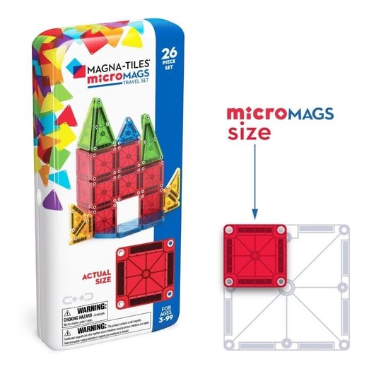 Magna-Tiles microMAGS Travel Set - Seyahat Seti 26 Parça (12x Display)
