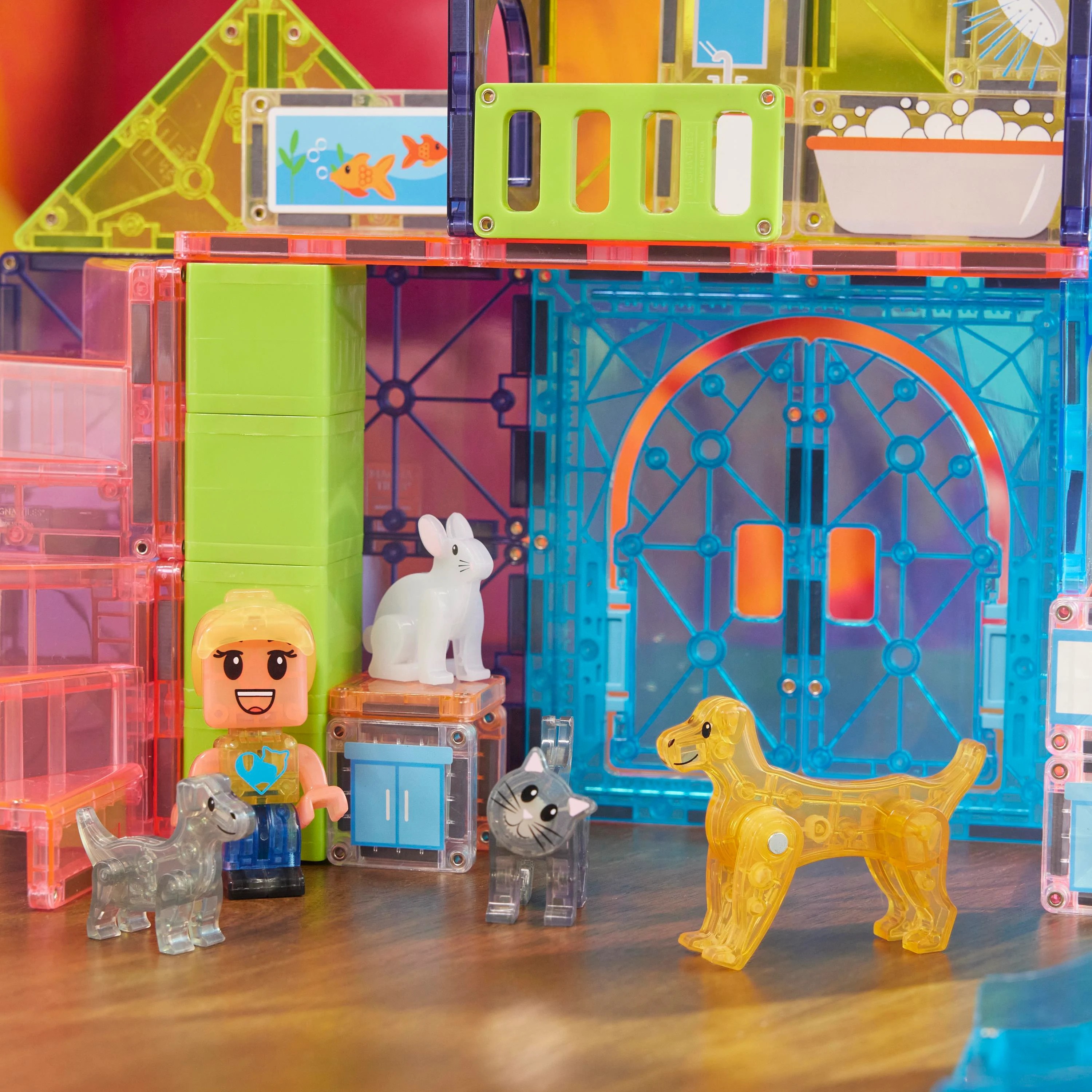 Magna-Tiles - Pet Playhouse - 50 Parça