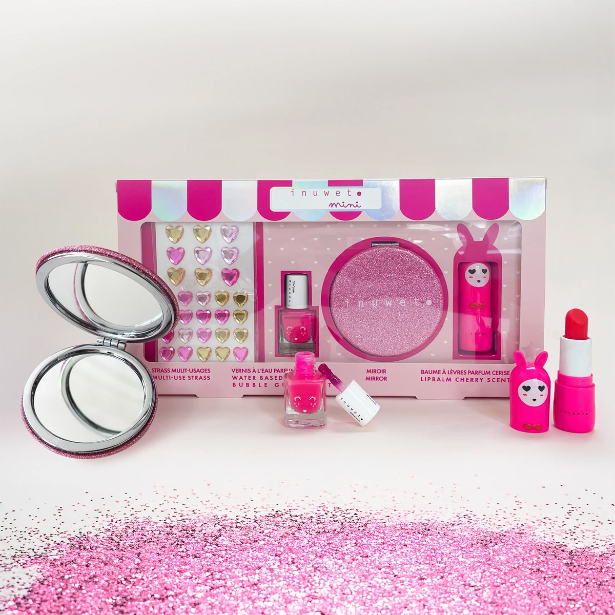 Inuwet Glitter Pink Kozmetik ve Cilt Bakım Hediye Seti