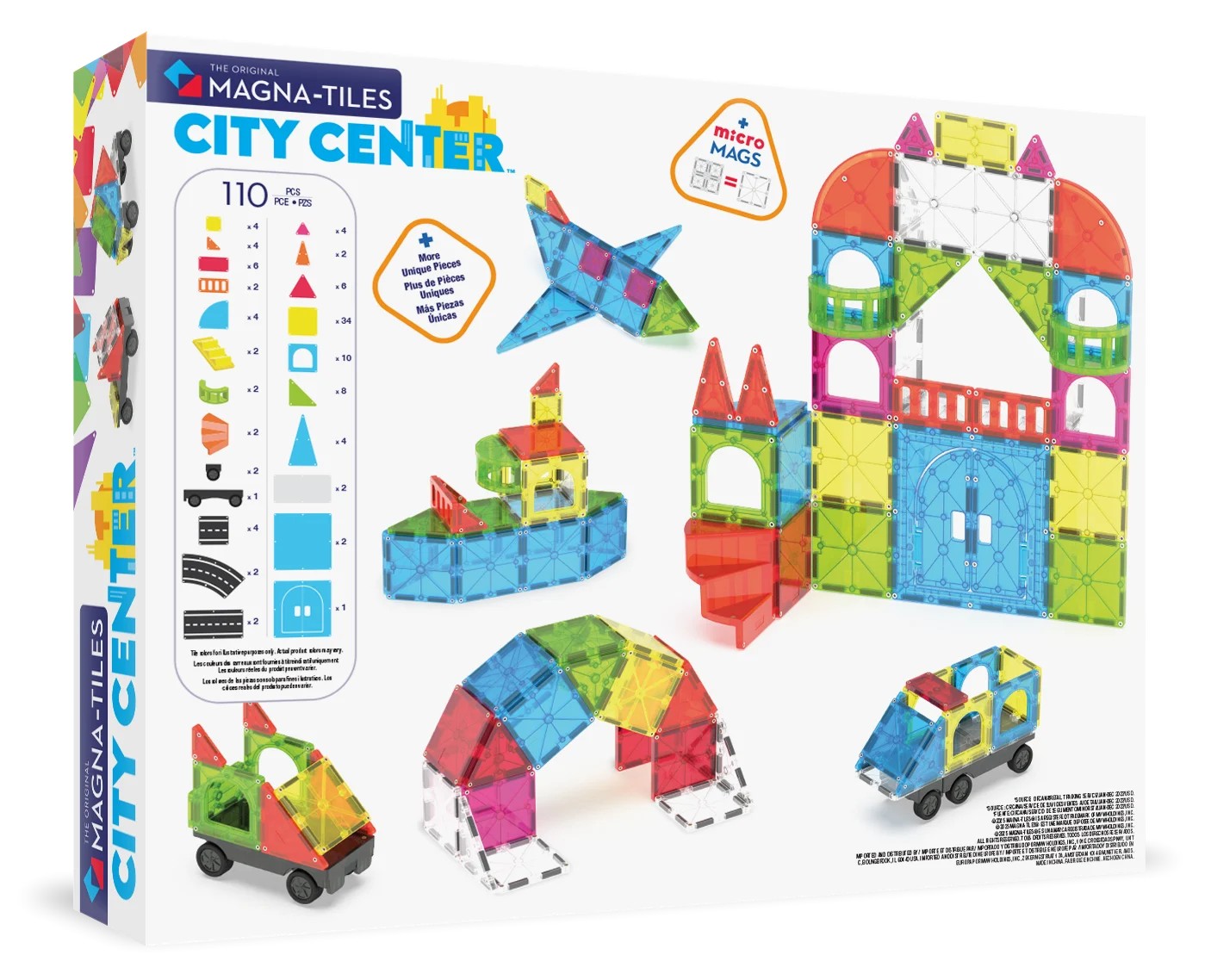 Magna-Tiles - City Center - 110 Parça
