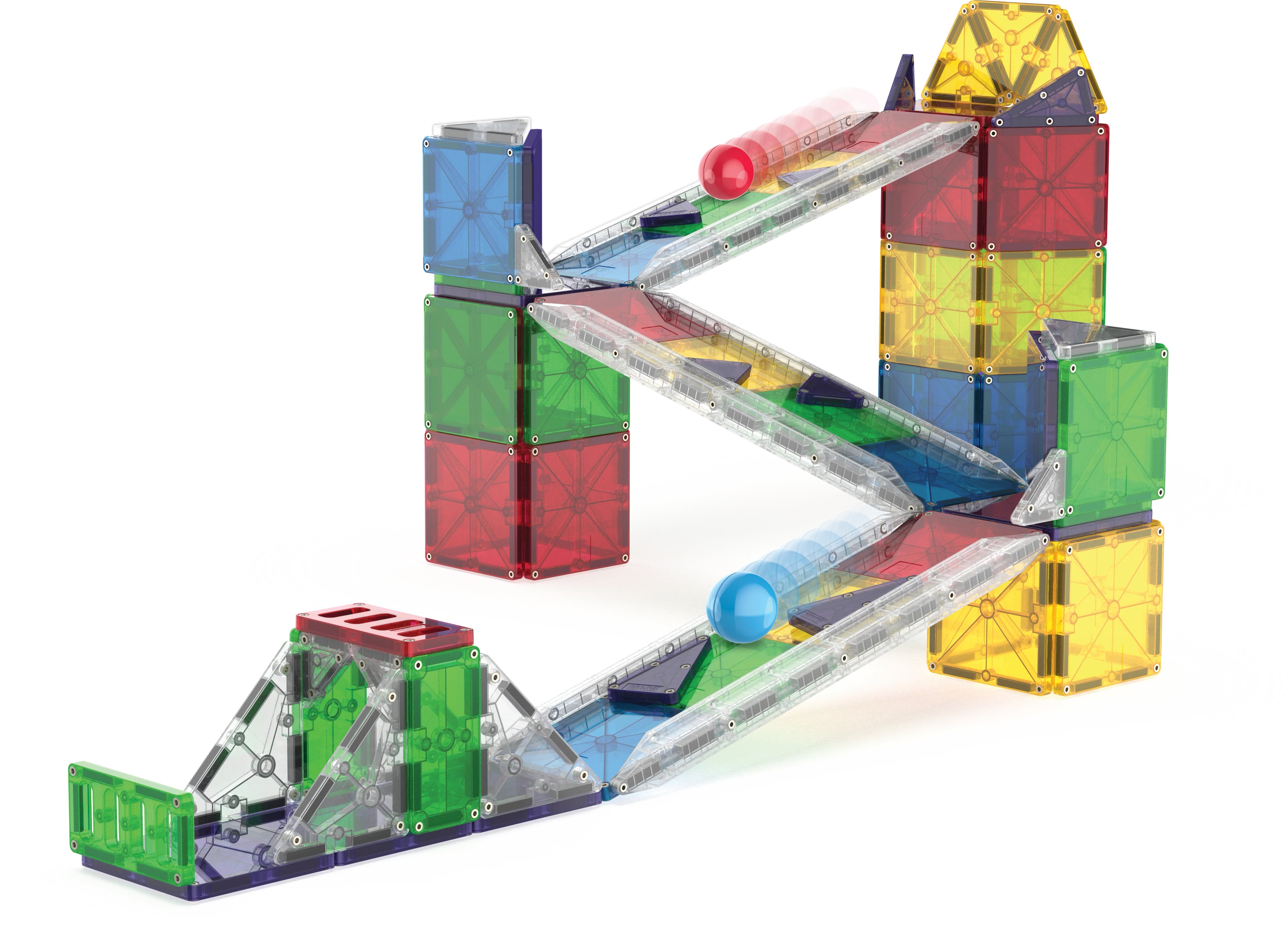Magna-Tiles - Rail Racers Deluxe - 90 Parça