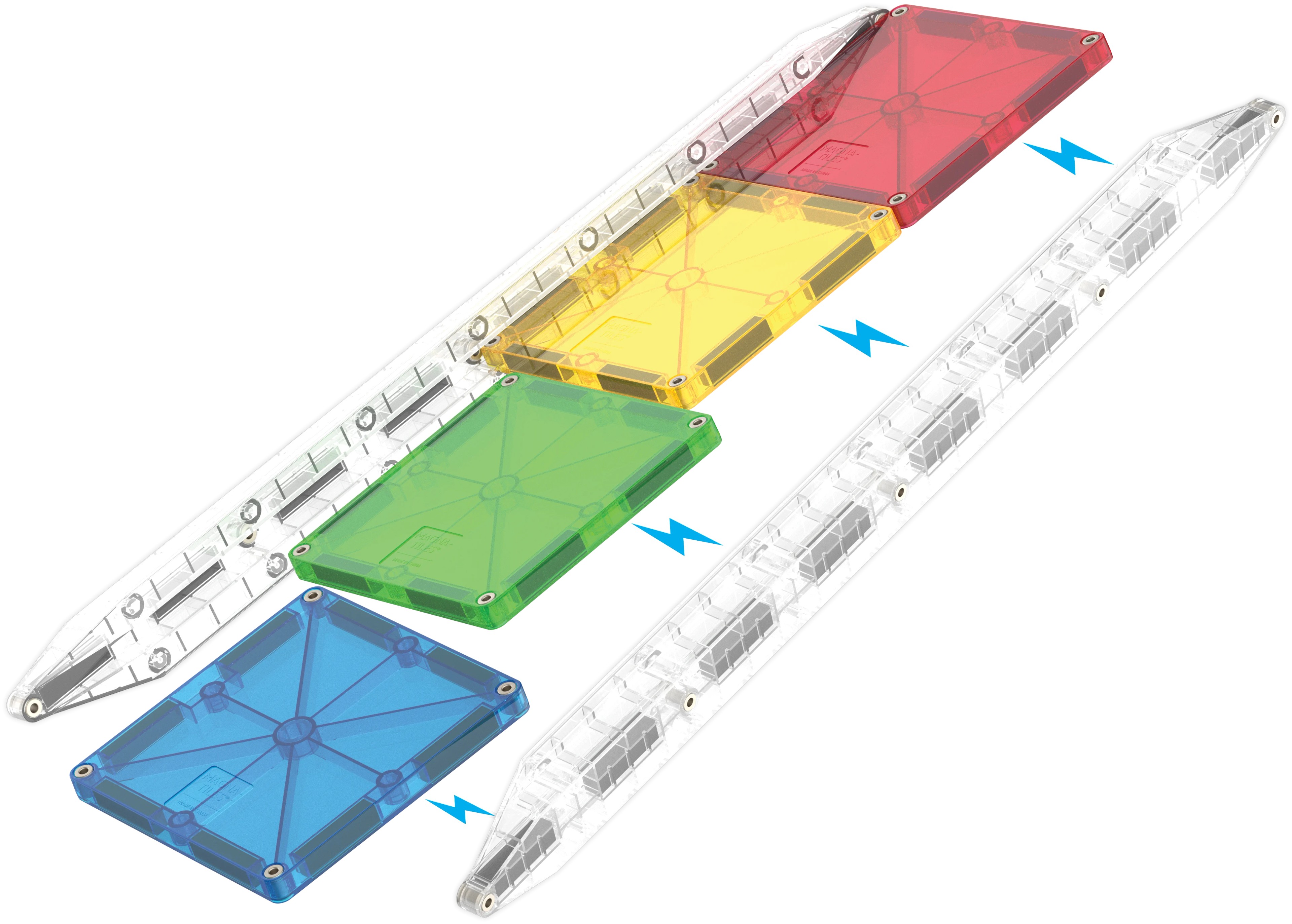 Magna-Tiles - Rail Racers Deluxe - 90 Parça