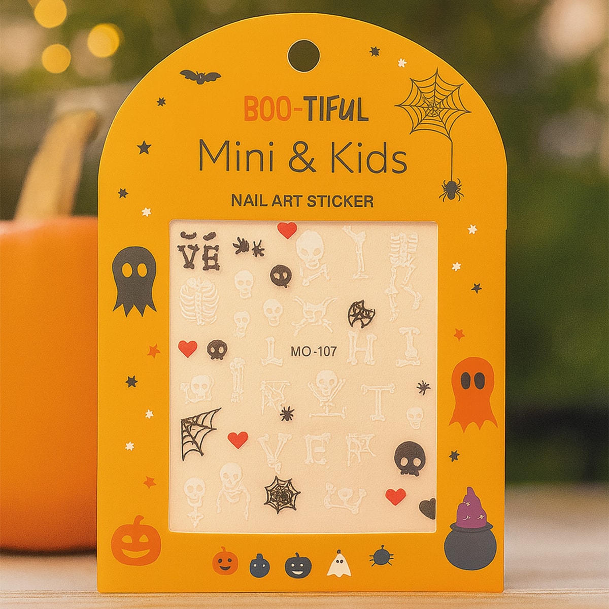 Mini & Kids Nail Sticker Halloween - Skeleton