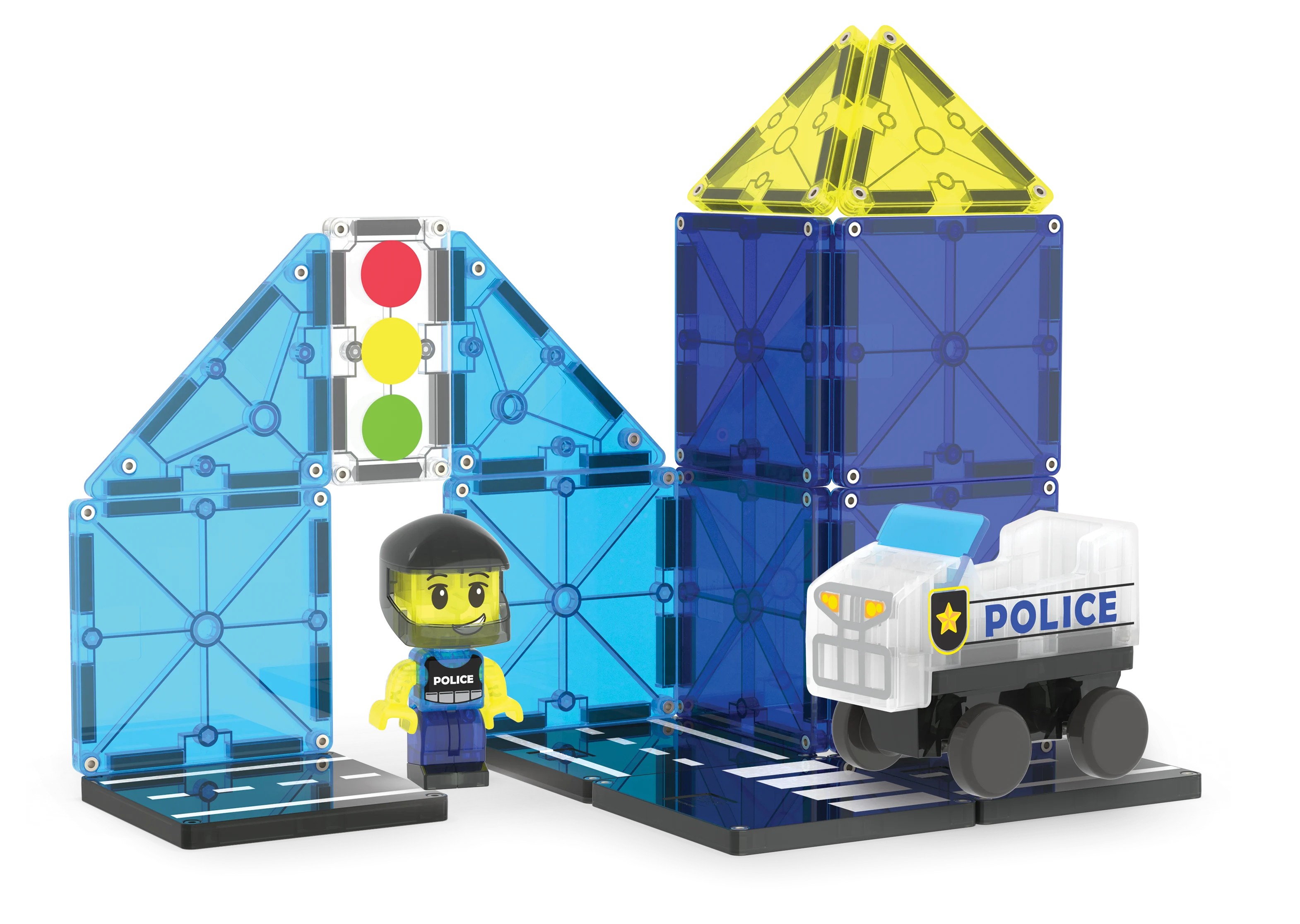 Magnta-Tiles - Police Patrol - 20 Parça