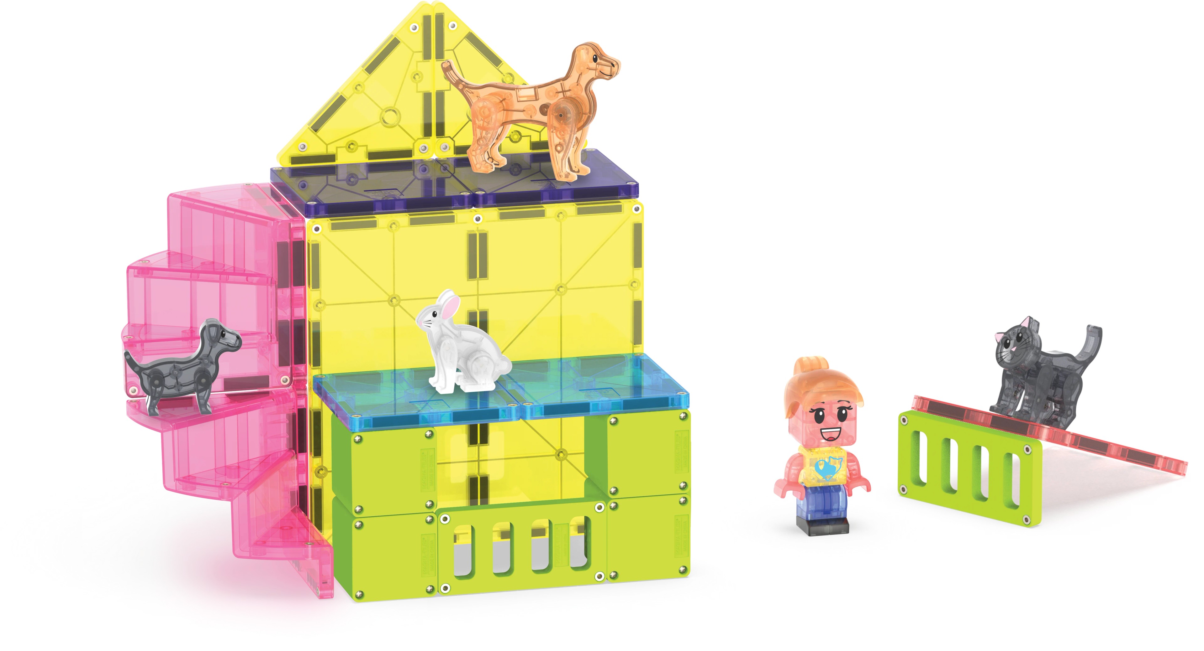 Magna-Tiles - Pet Playhouse - 50 Parça