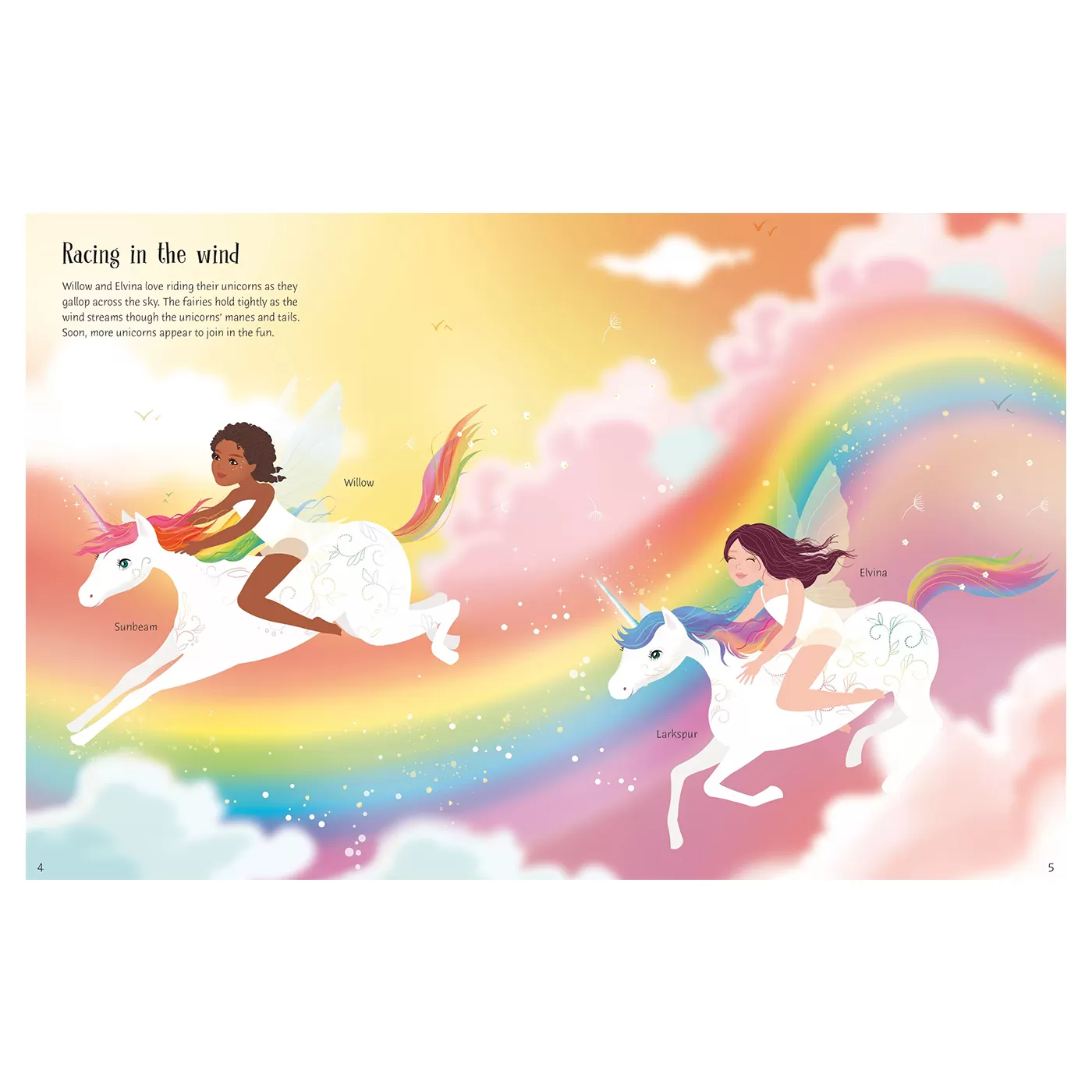 Sticker Dolly Dressing Rainbow Unicorns