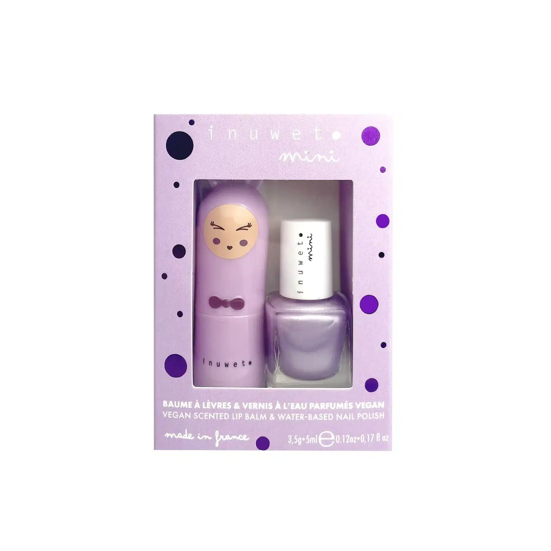 Inuwe Duo Purple Oje ve Dudak Balm Seti