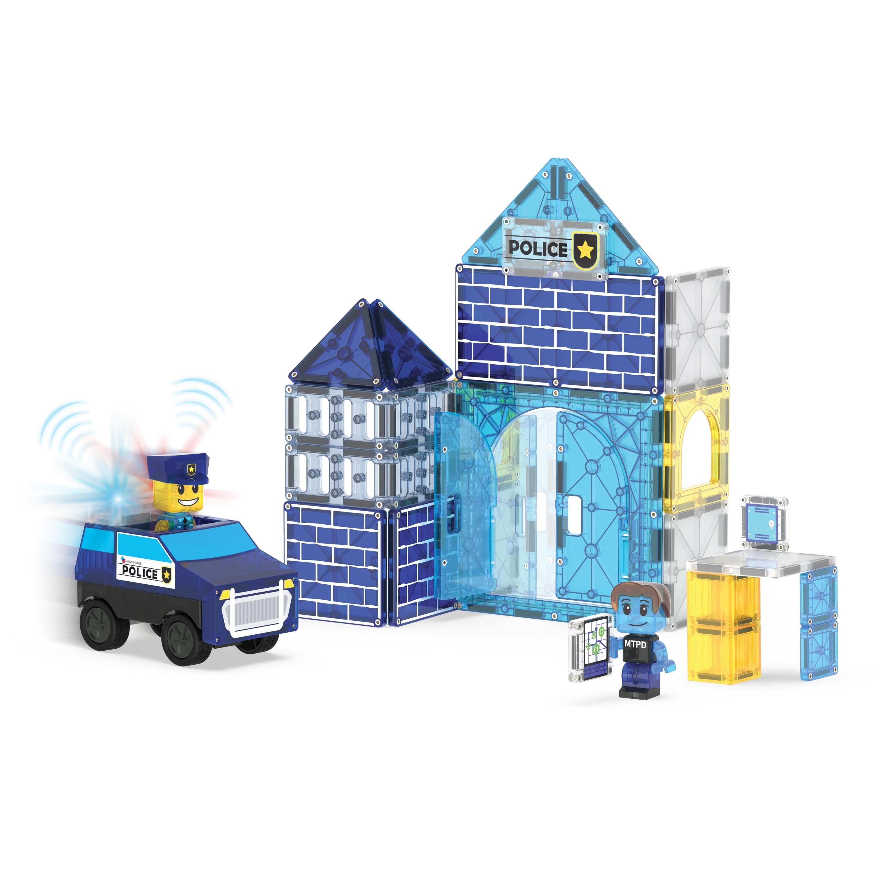 Magnta- Tiles - Police Station - 35 Parça