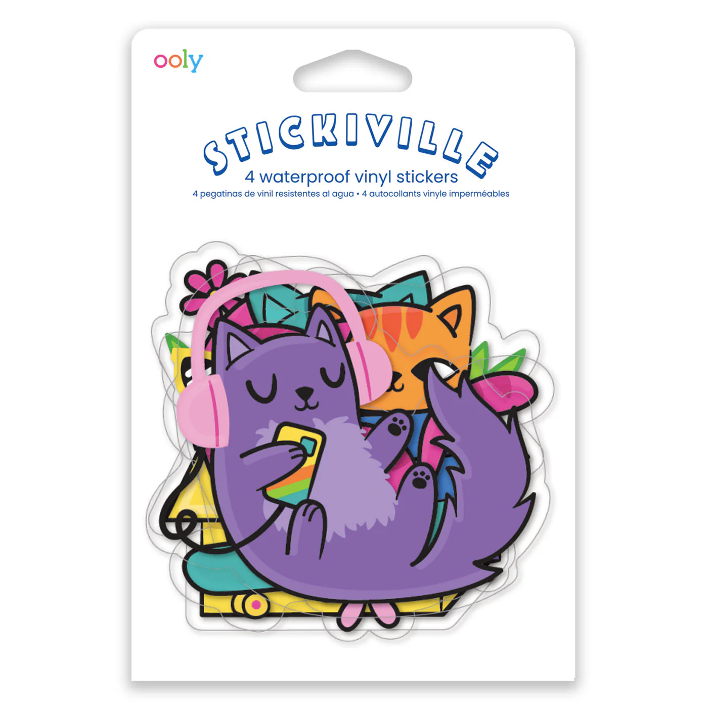 Ooly Stickiville Vinil Çıkartmalar - Silly Kitties